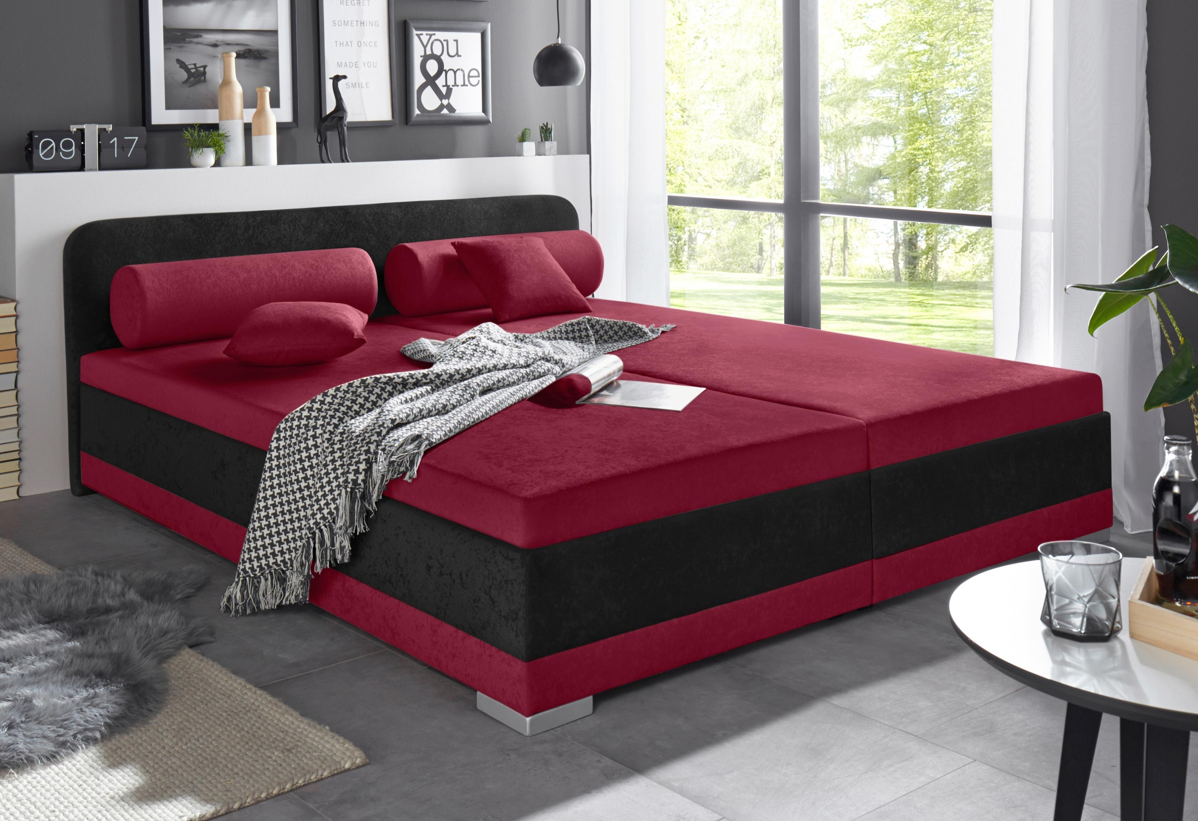 Thumbnail - Maintal Polsterbett "wahlweise mit Matratze und praktischen Bettkasten," in verschiedenen Größen und Farben erhältlich