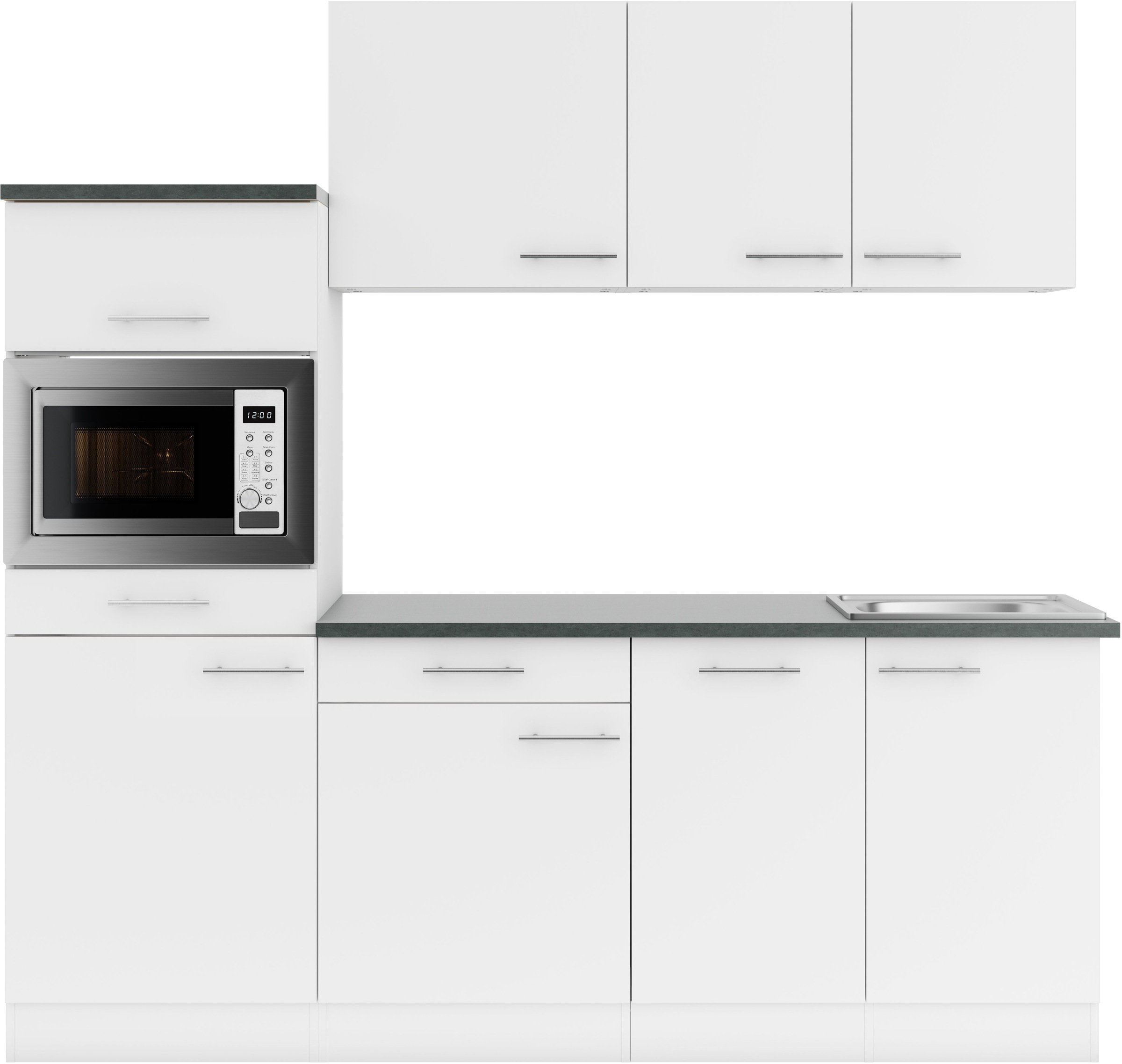 OPTIFIT Küche »Bella«, Breite 210 cm, wahlweise mit E-Geräten