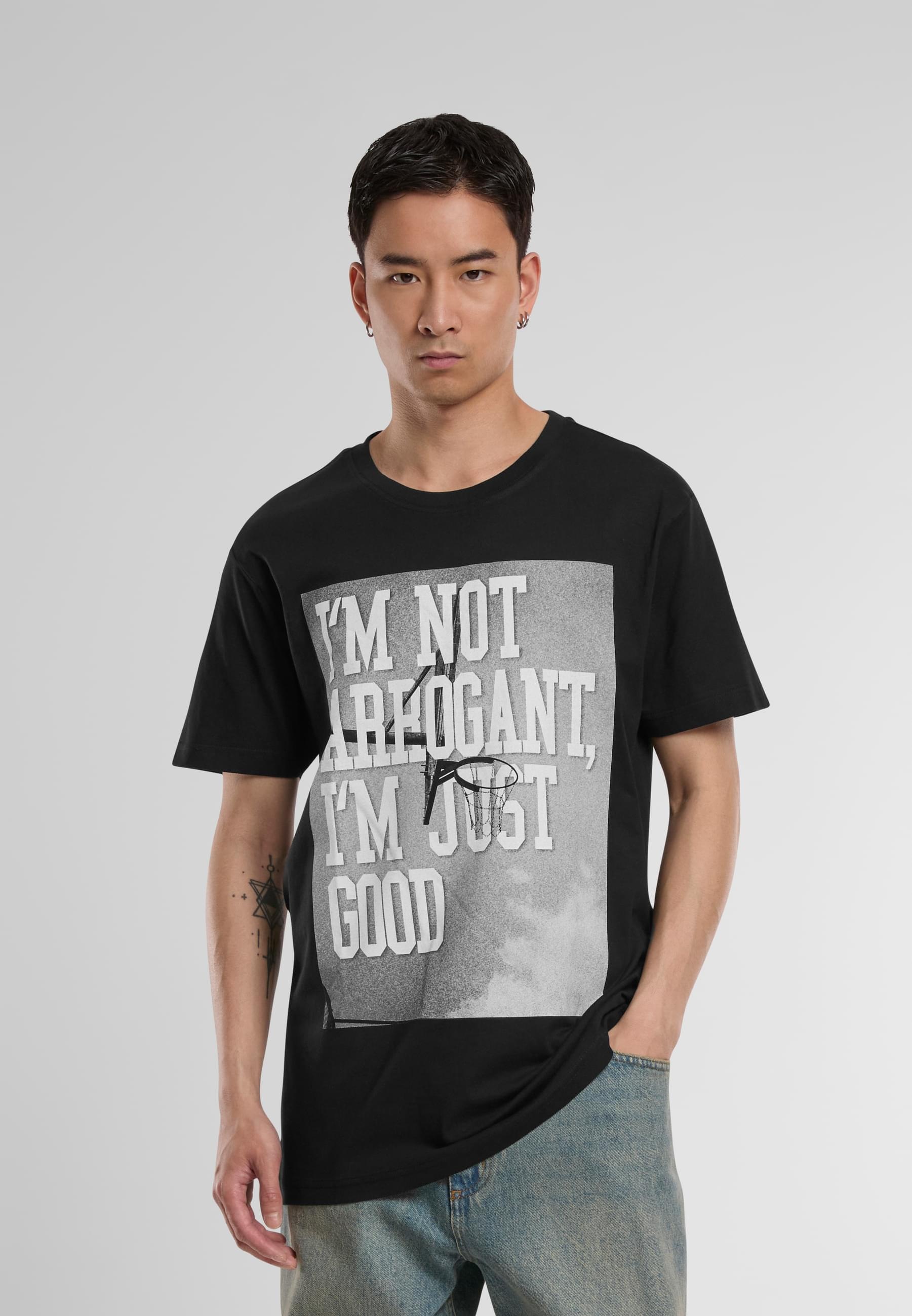 MisterTee T-Shirt »MisterTee Herren I'm Not Arrogant I'm Just Good Tee«, (1 tlg.)