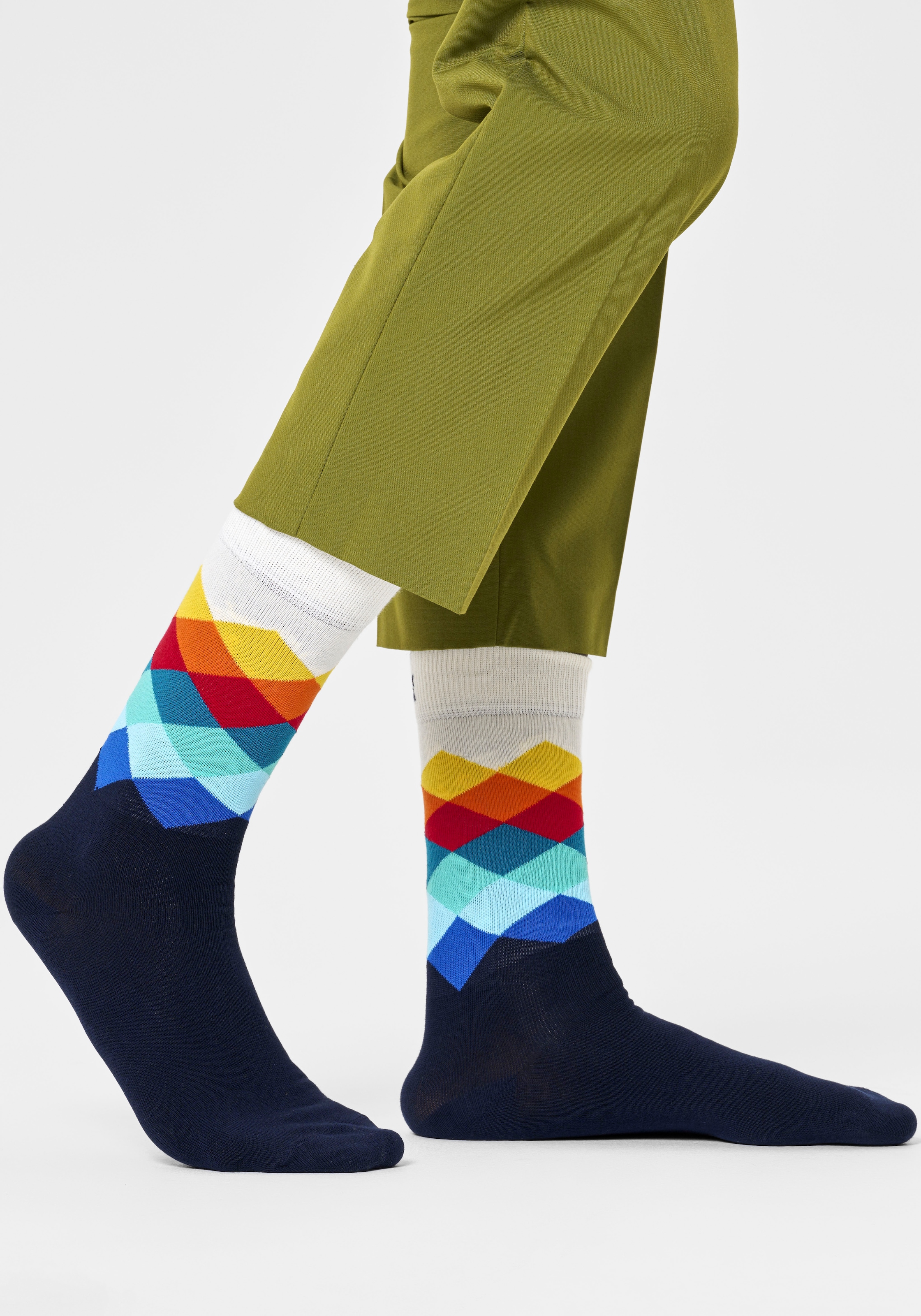 Paar), (3 für & Dot Faded & Strip | Happy Big Socks ▷ Socks BAUR Diamond Socken,