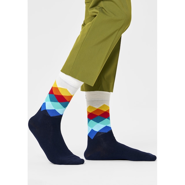 ▷ Strip & Socks für Socks Happy Diamond Big Faded Paar), Dot | Socken, (3 & BAUR