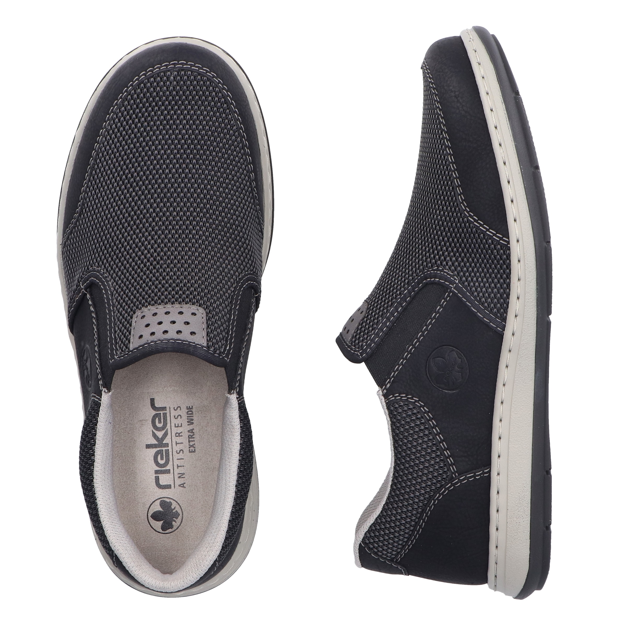 Rieker Slipper, Slip-on Sneaker, Schlupfschuh, Halbschuh, Freizeitschuh mit Stretch