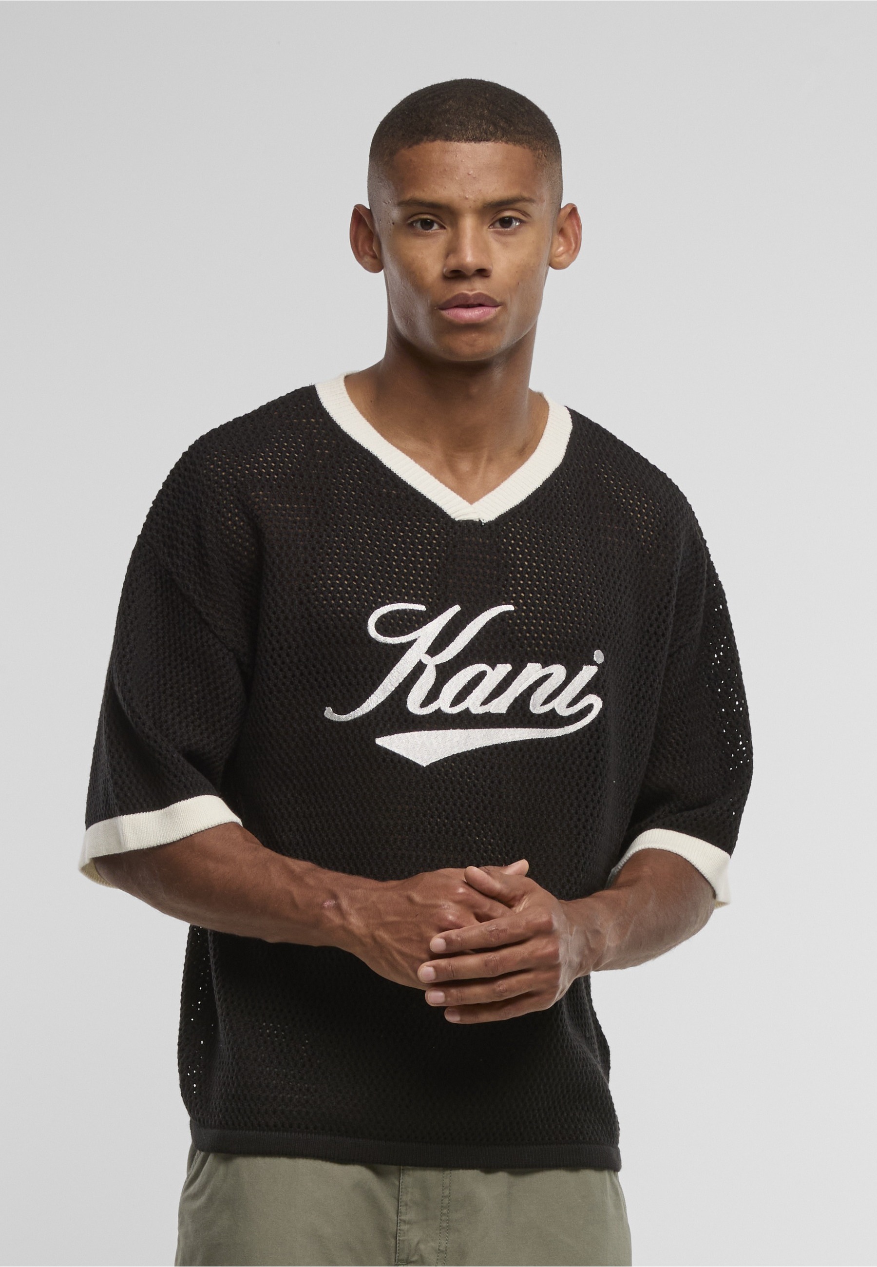 Karl Kani T-Shirt »Karl Kani Cursive Varsity Crochet Boxy T-Shirt« 1