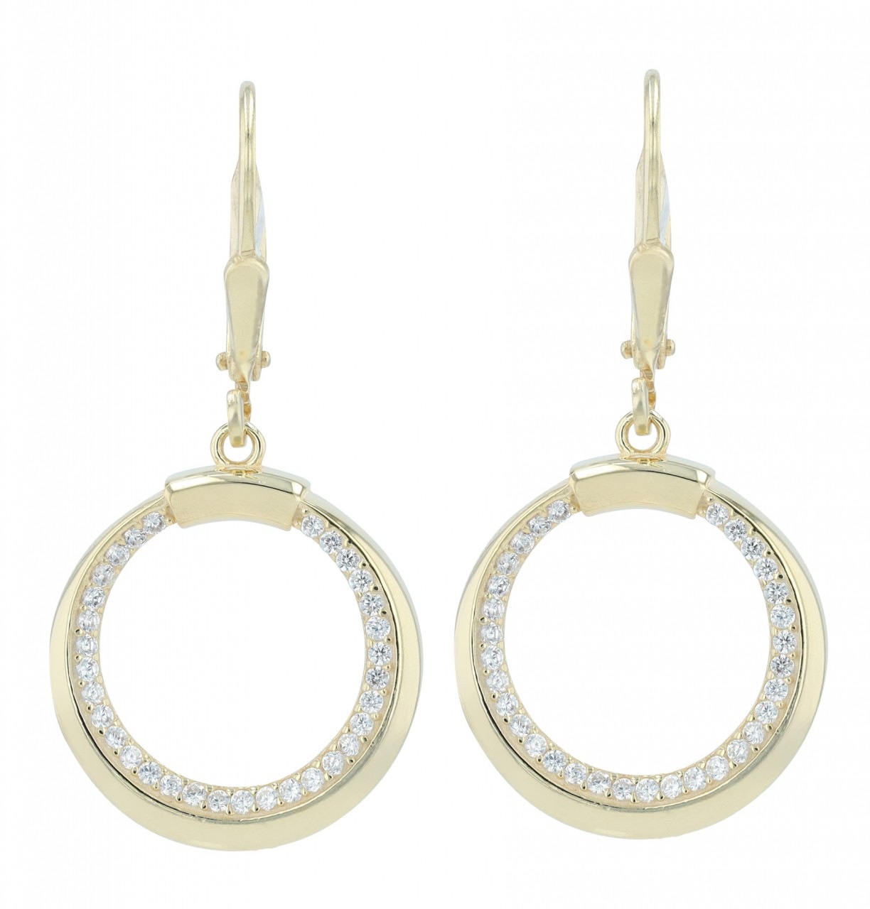 Paar Ohrhänger ADELIA´S "Damen Ohrhänger aus poliertem 925 Sterling Silber und Zirkonia", silber, Ohrringe, Damen, Damen, Silber 925 (Sterlingsilber) 10