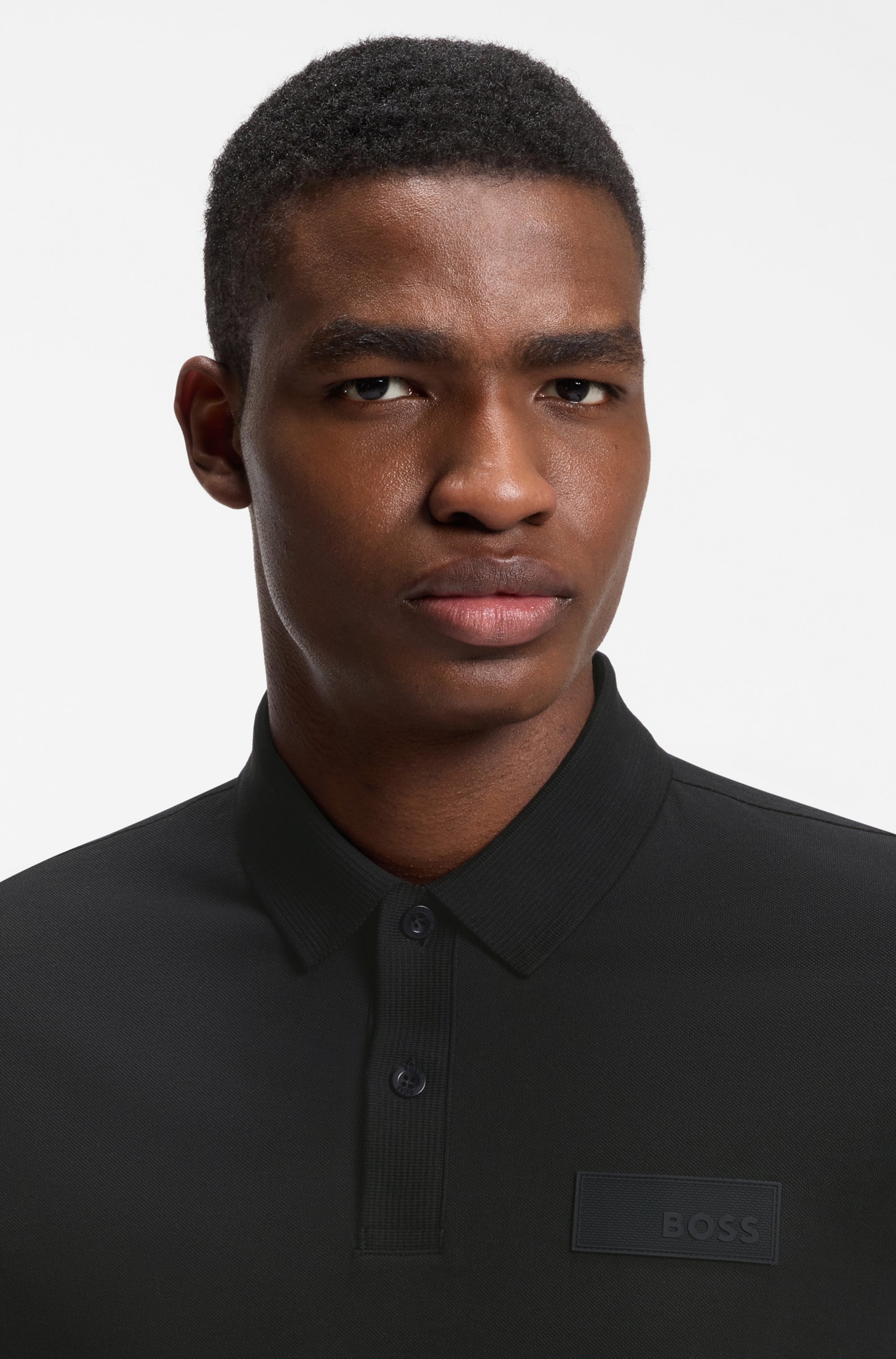 BOSS GREEN Poloshirt »Paddy Logo Patch Regular Fit« atmungsaktive Piqué-Webstruktur, Flachstrickkragen, gerader Schnitt
