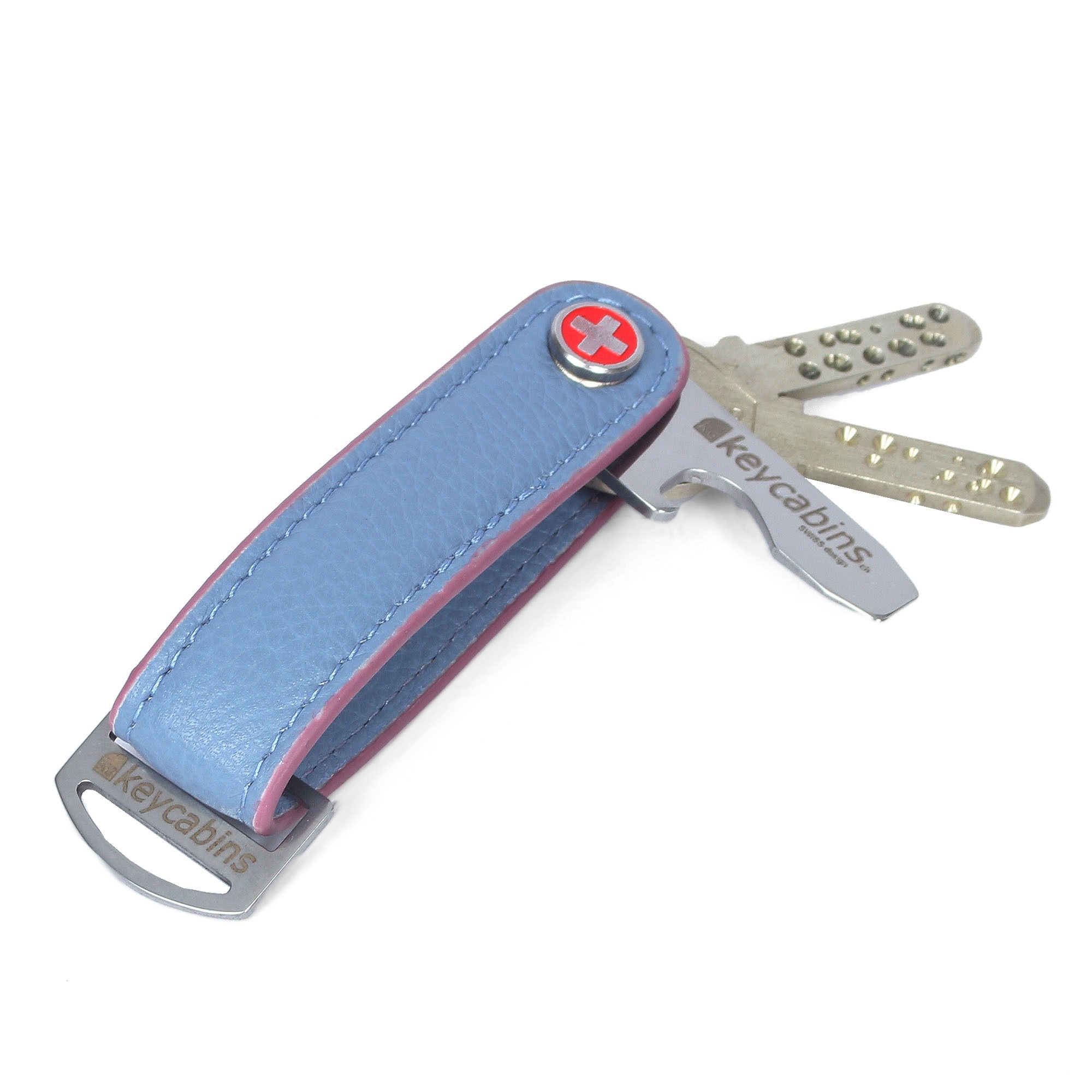 keycabins Schlüsselanhänger »Loop-leather S4« SWISS Design