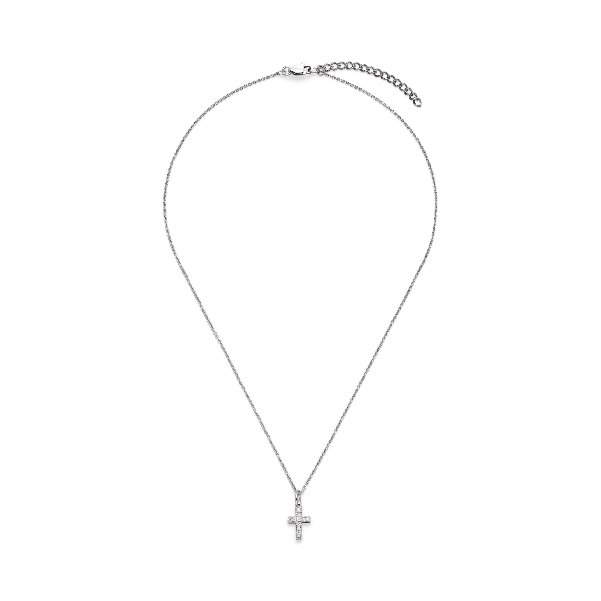 s.Oliver Kette mit Anhänger »Kreuz-Optik« mit Zirkonia (synth.)