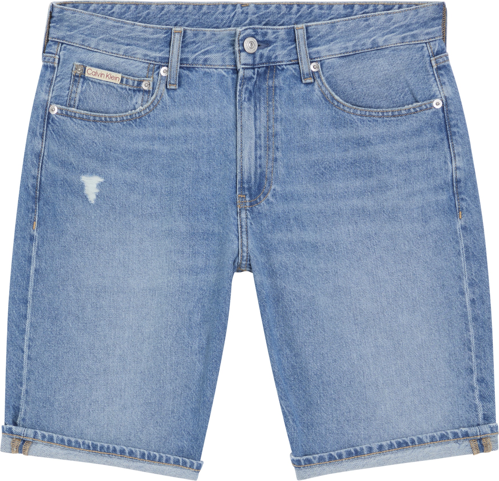 Calvin Klein Jeans Shorts »REGULAR SHORT«, in mittelblauer Waschung