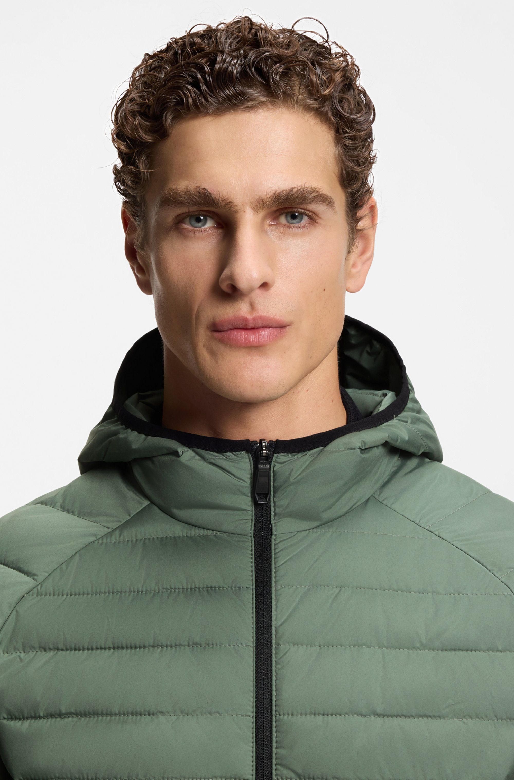 BOSS GREEN Steppjacke »OW Urbanex JT HD« mit Kapuze Kapuze, Regular Fit, reflektierende Details