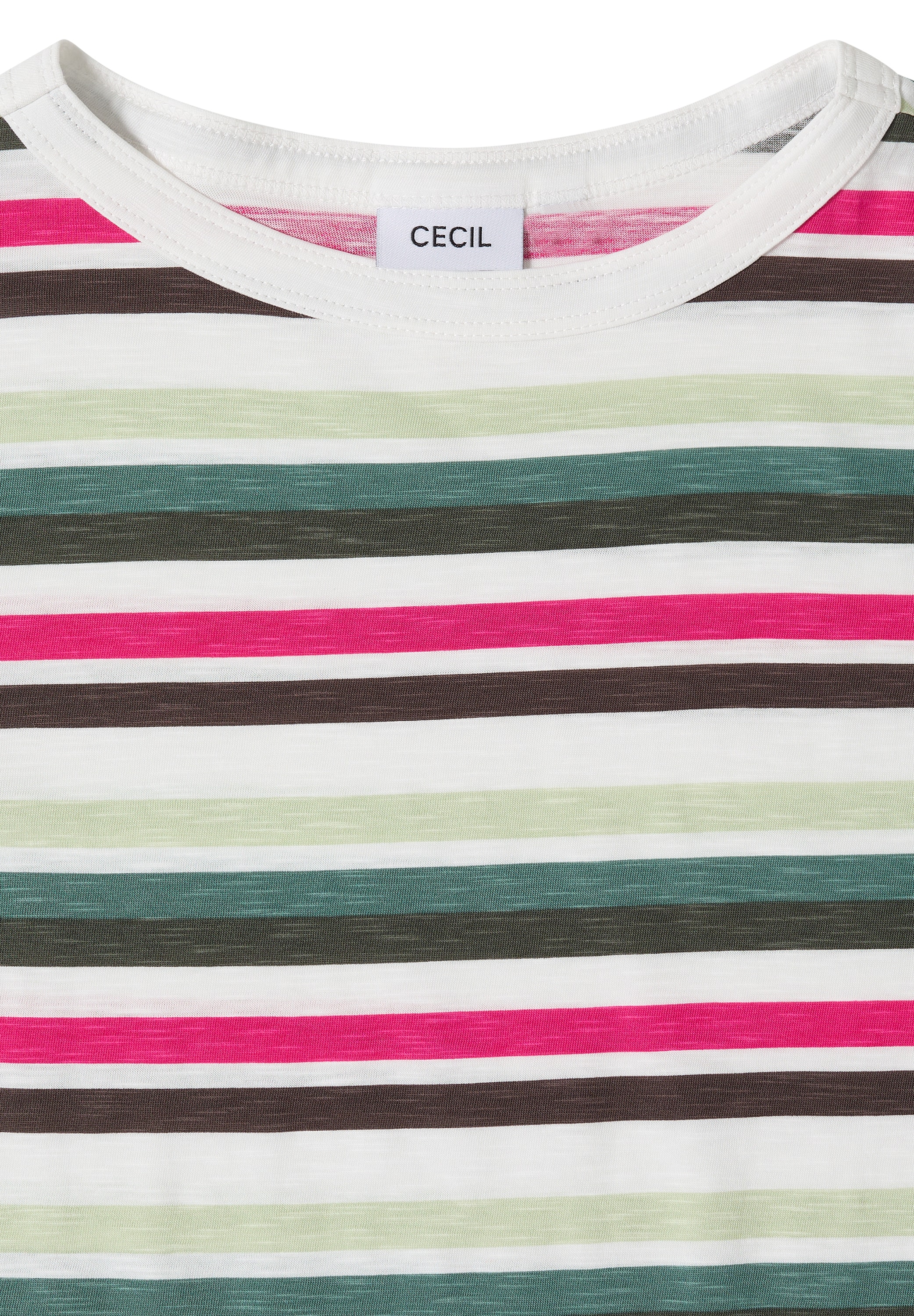 Cecil Rundhalsshirt aus reiner Baumwolle