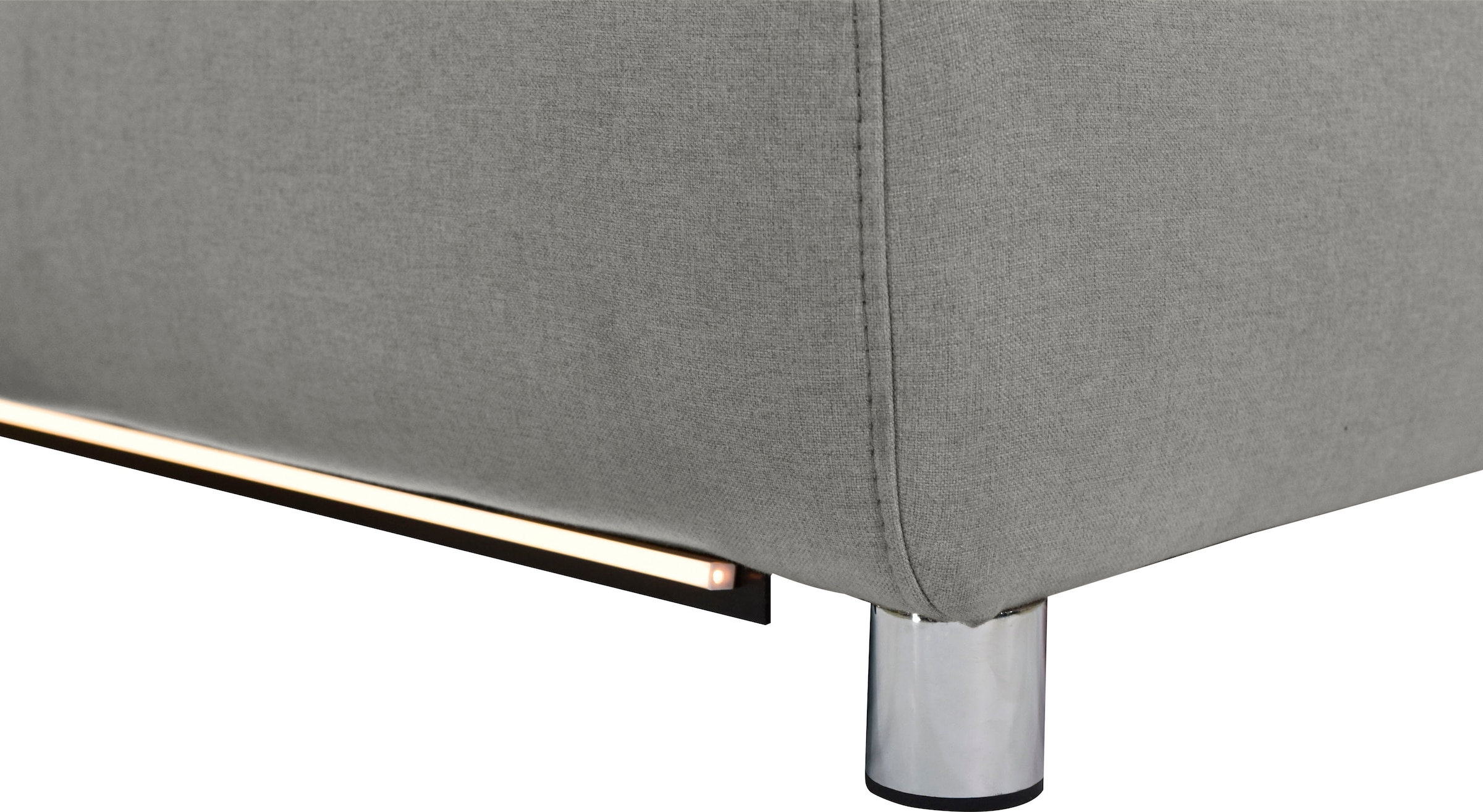 Places of Style 3-Sitzer »Pareli 229cm, manuelle u. elektr. Relaxfunktion in 2 Sitzen«, USB, KT-Verstellung, LED Beleuchtung, in Echtleder, Kunstleder, Web