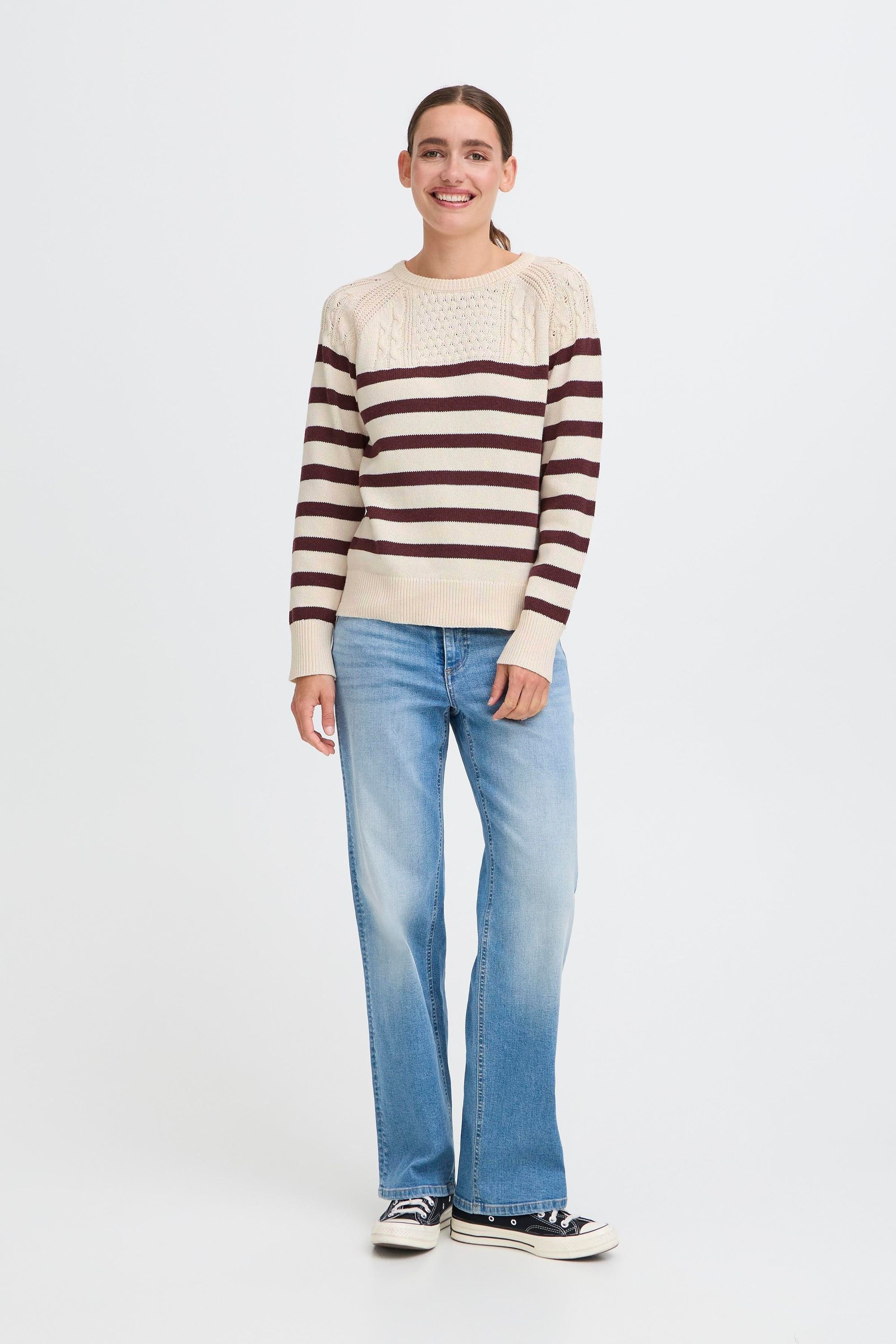 OXMO Strickfleece-Pullover »Strickpullover OXFSANVA«