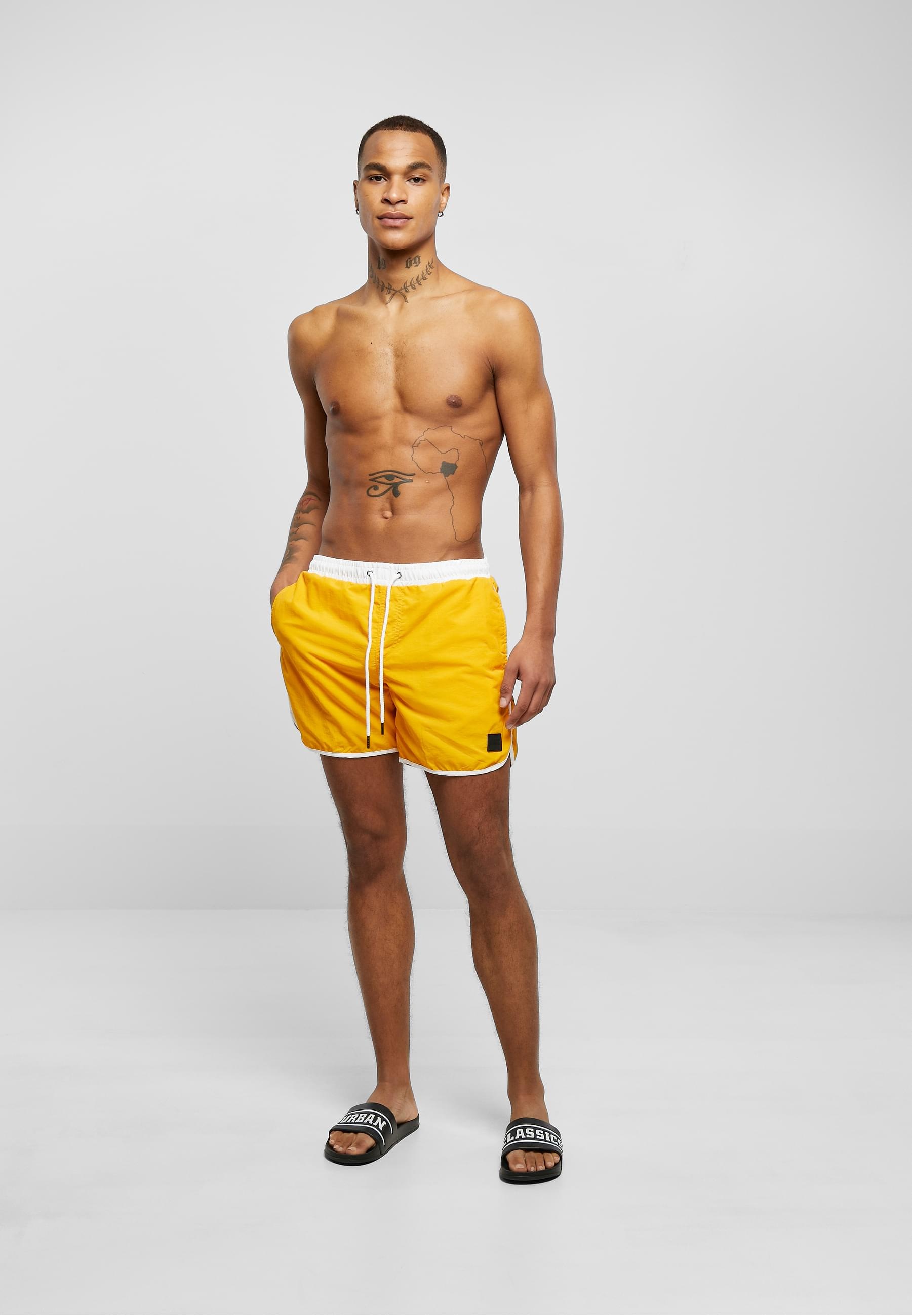URBAN CLASSICS Badeshorts »Urban Classics Herren Retro Swimshorts«