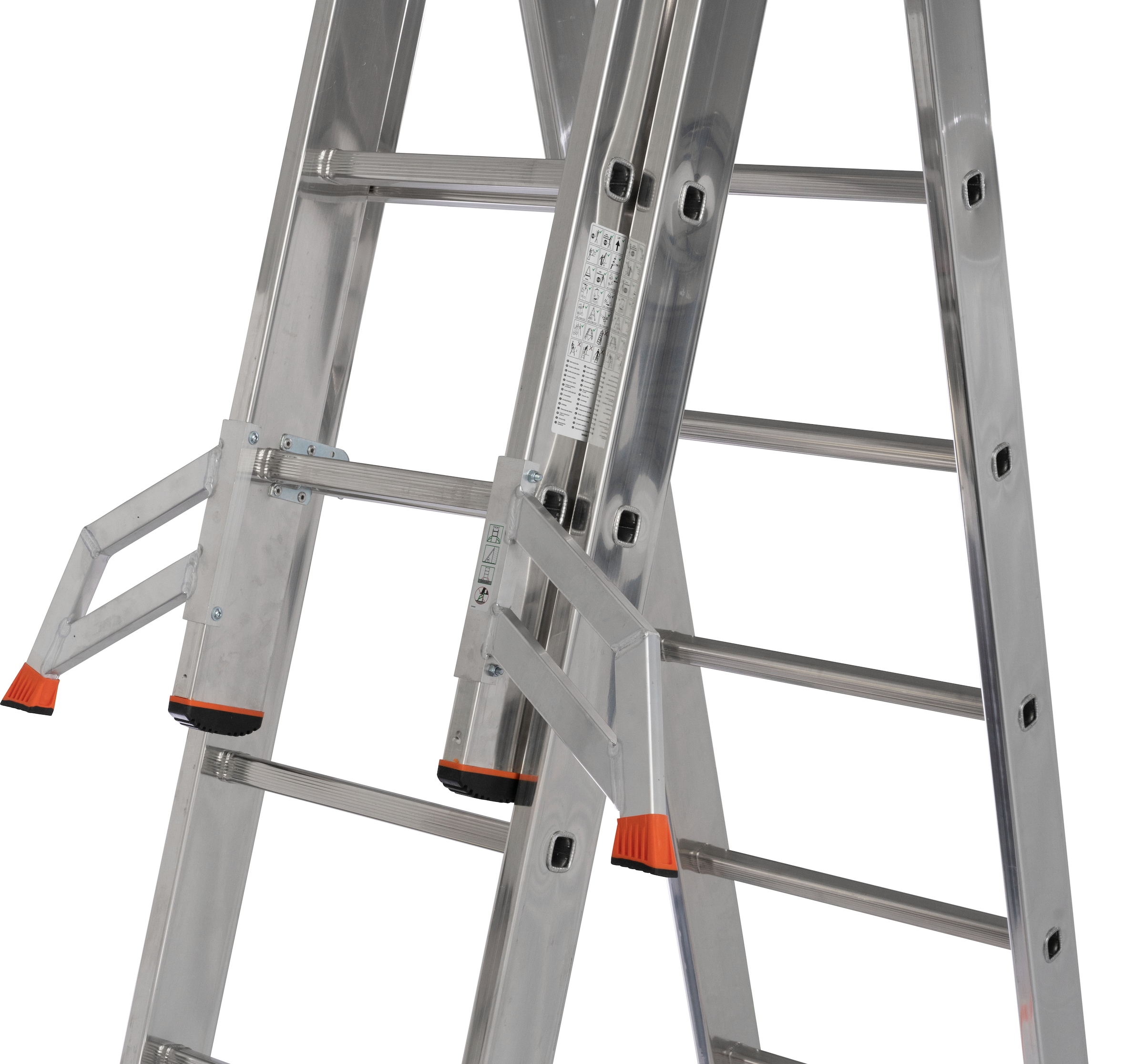 KRAUSE Vielzweckleiter »Tribilo«, Alu, 3x8 Sprossen, Arbeitshöhe ca. 605 cm