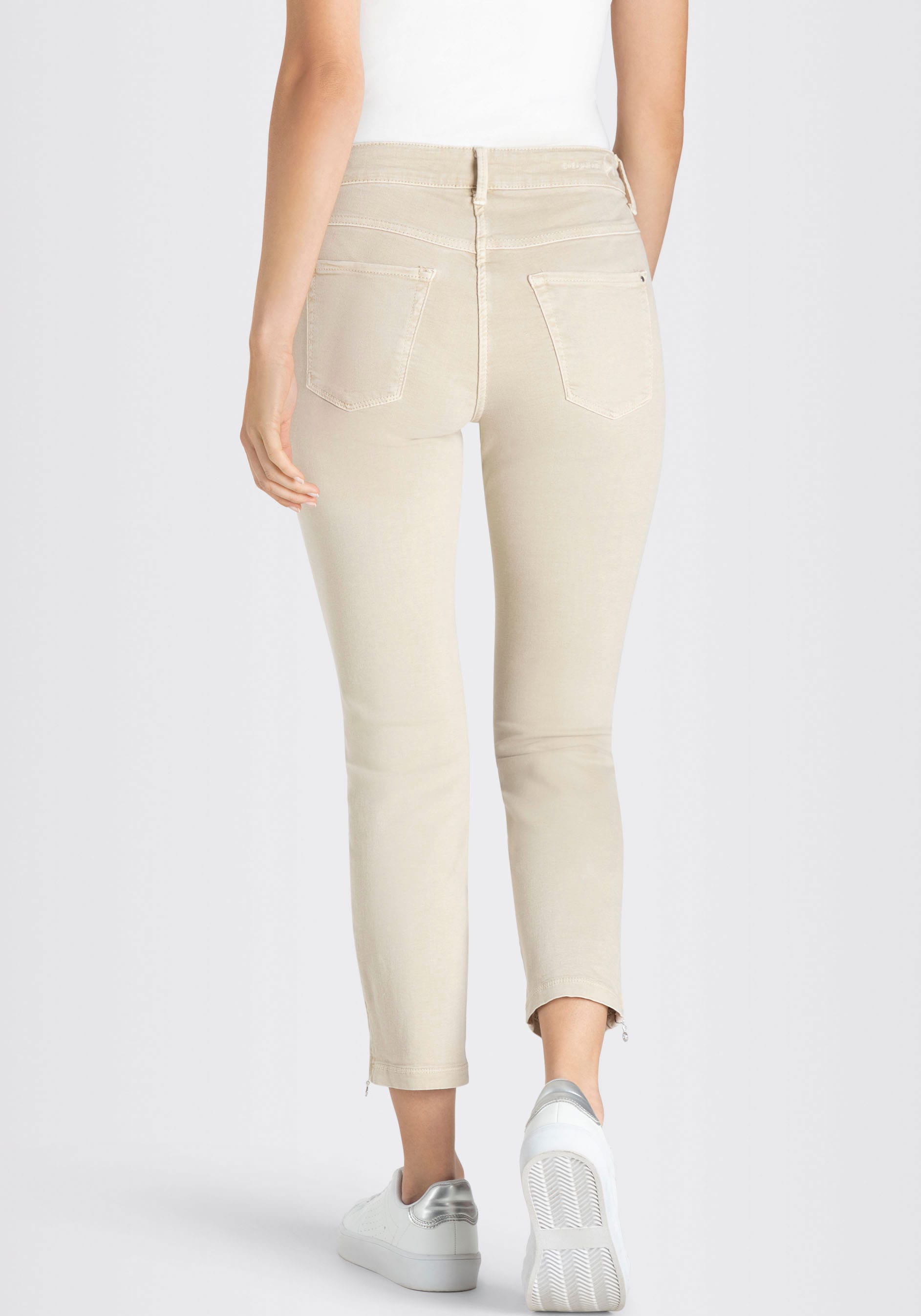 MAC 7/8-Jeans »Dream Chic«, verkürzte Form mit Reißverschluss