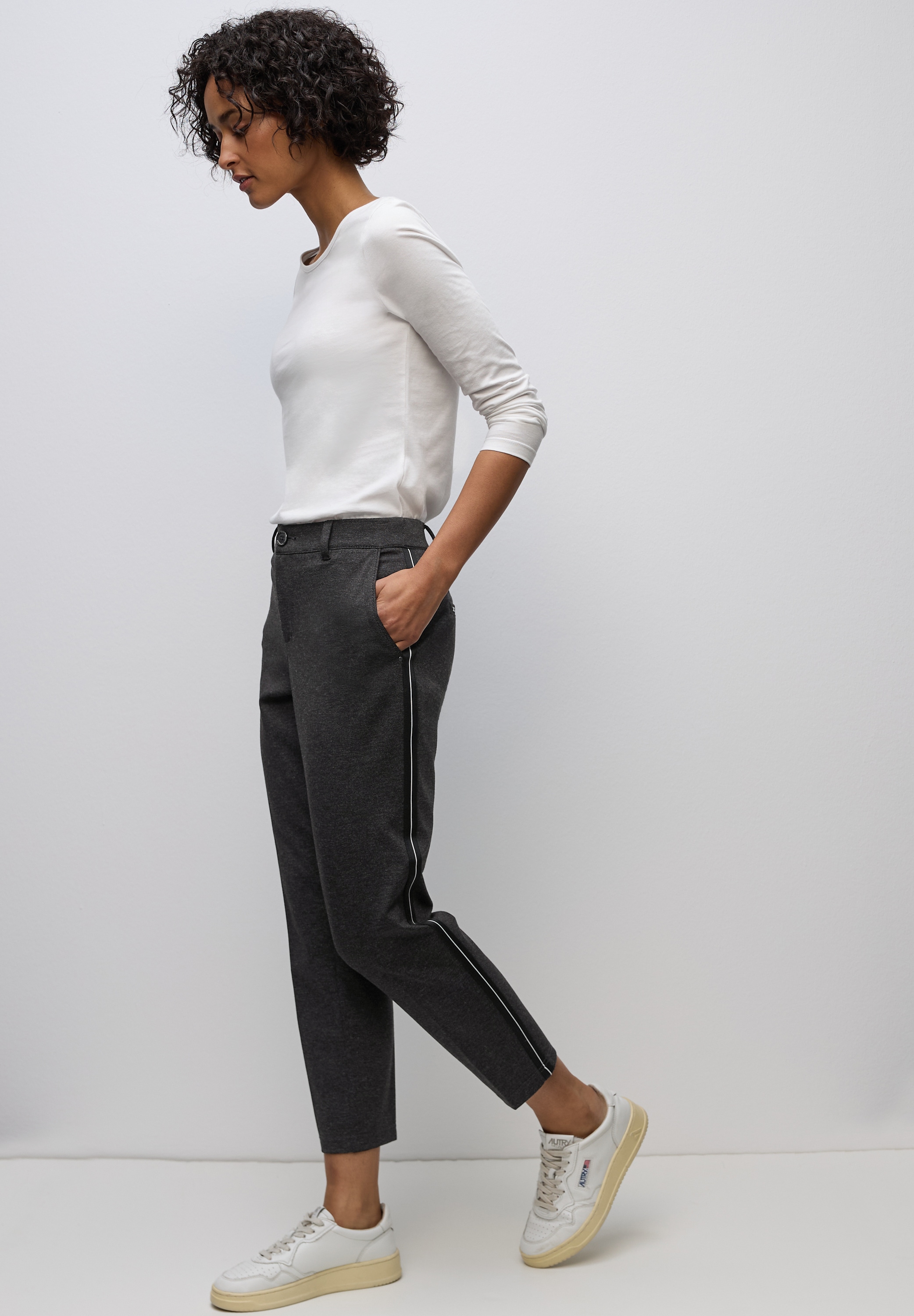 STREET ONE Chinohose, Middle Waist