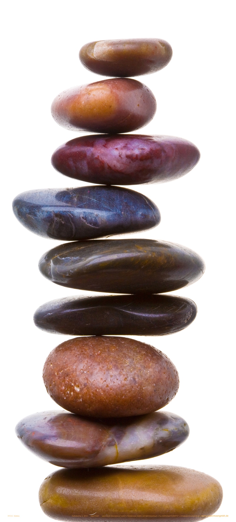 Papermoon Fototapete "Pebbles - Türtapete" matt