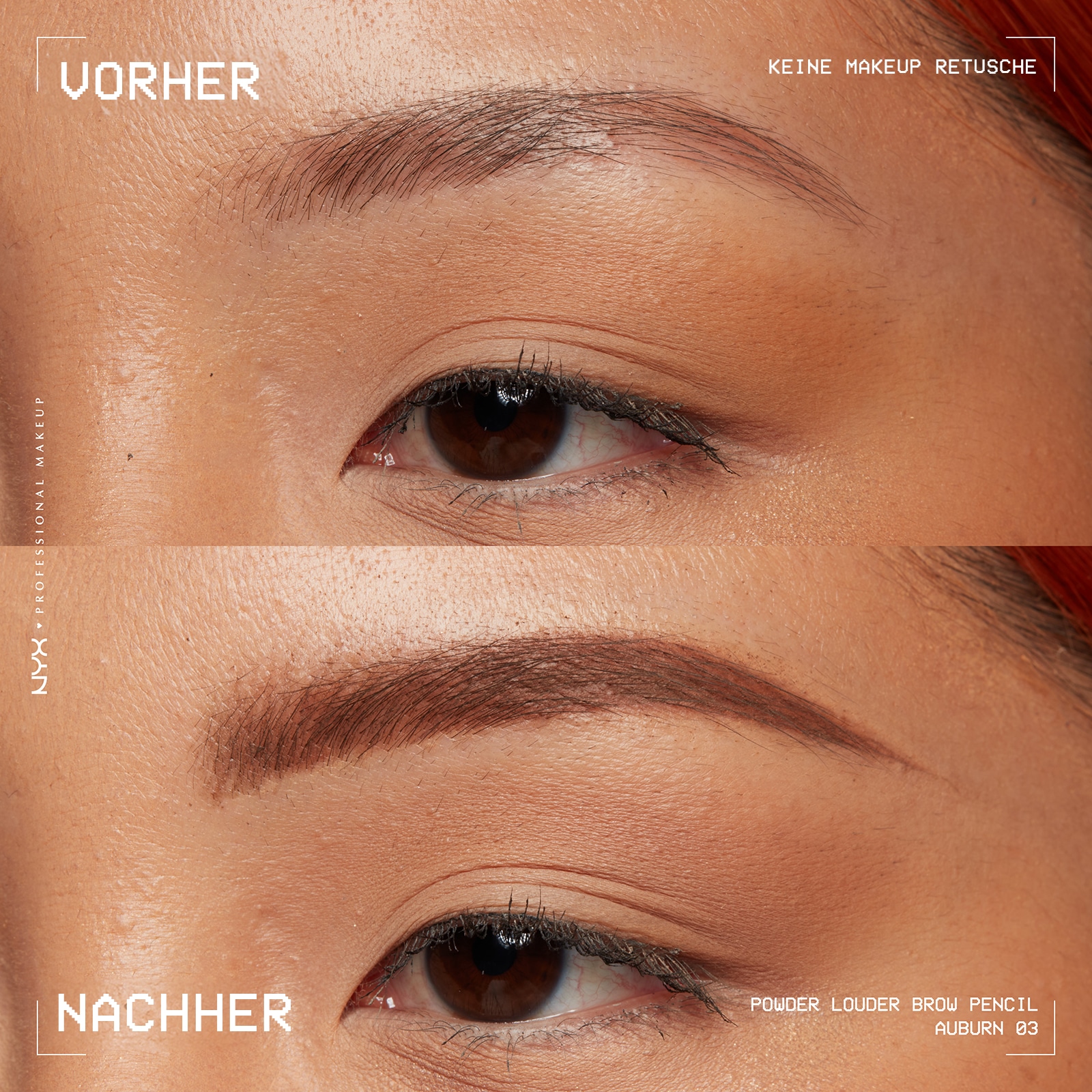 NYX Augenbrauenpflege »Makeup Powder Louder Brow Pencil«, mit Mikrofiber