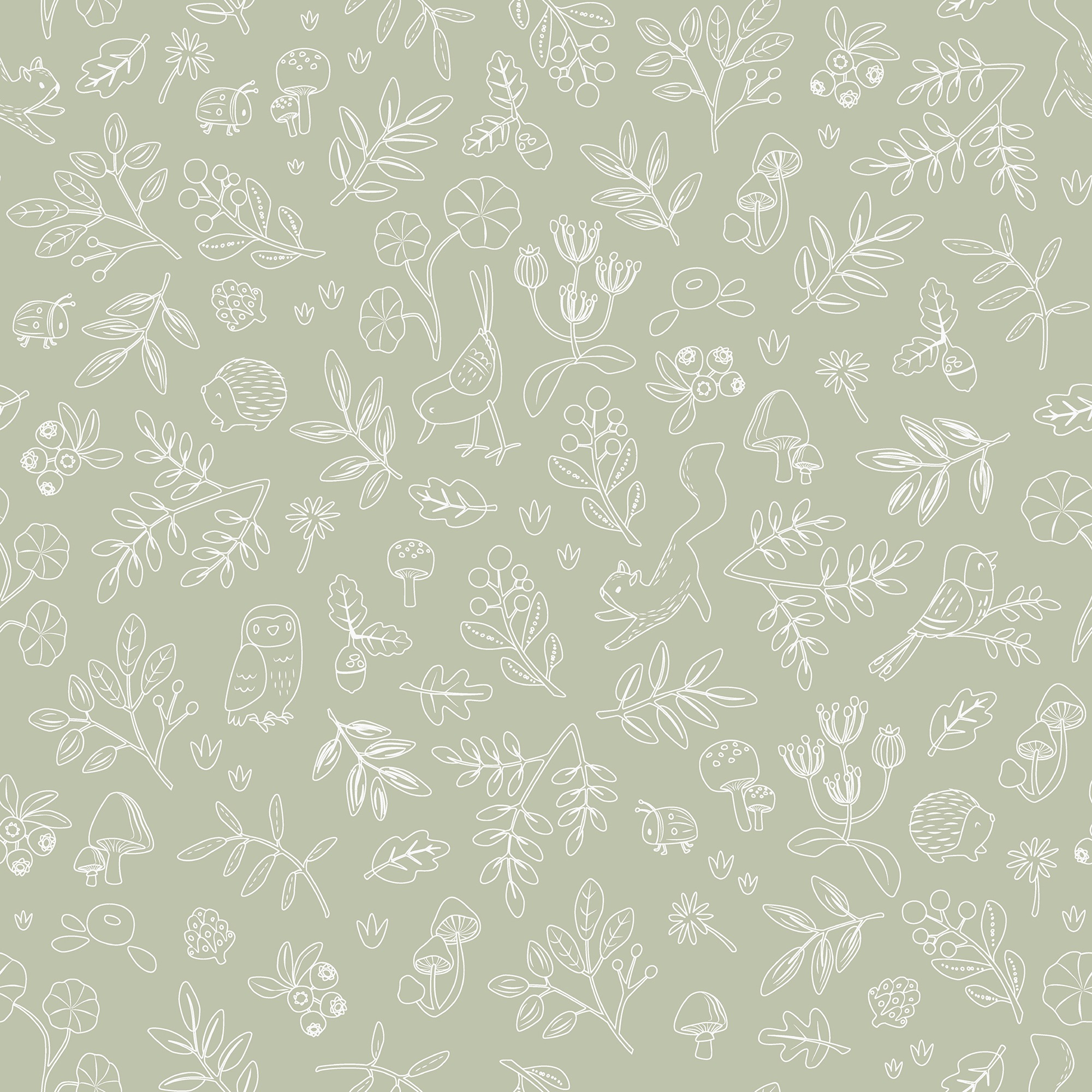 LITTLE DUTCH Vliestapete »Forest Wonders« grafisch glatt Design Tapeten