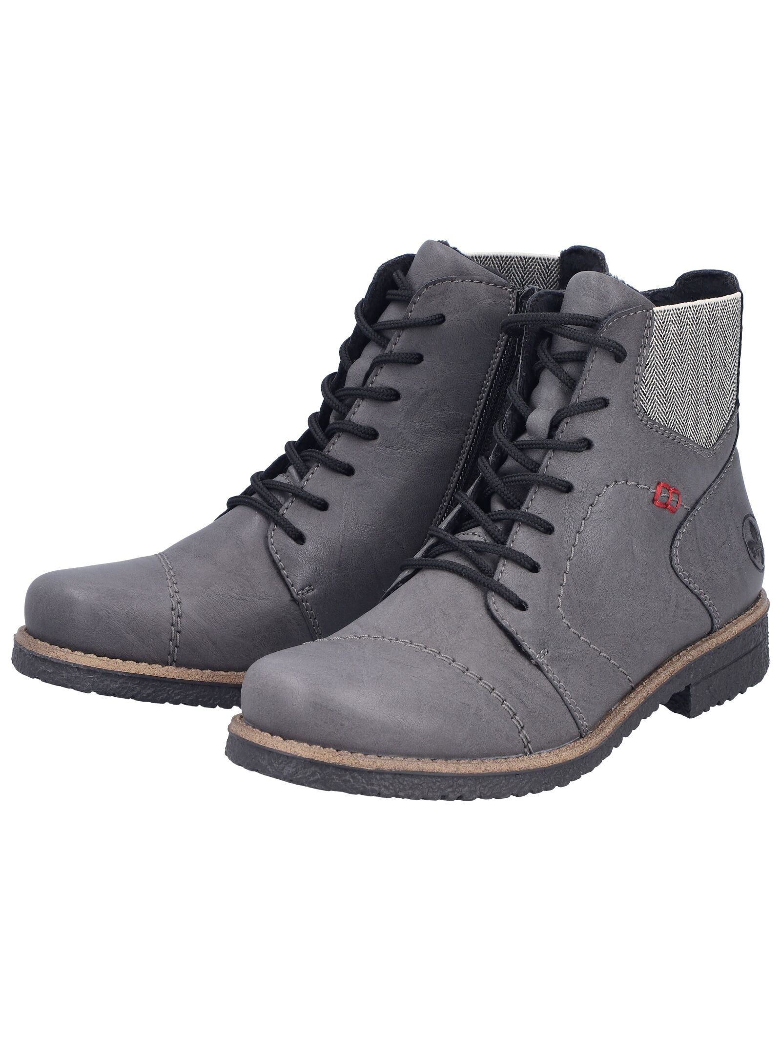 Rieker Women's Lace-up Ankle Boot Grey 37 3