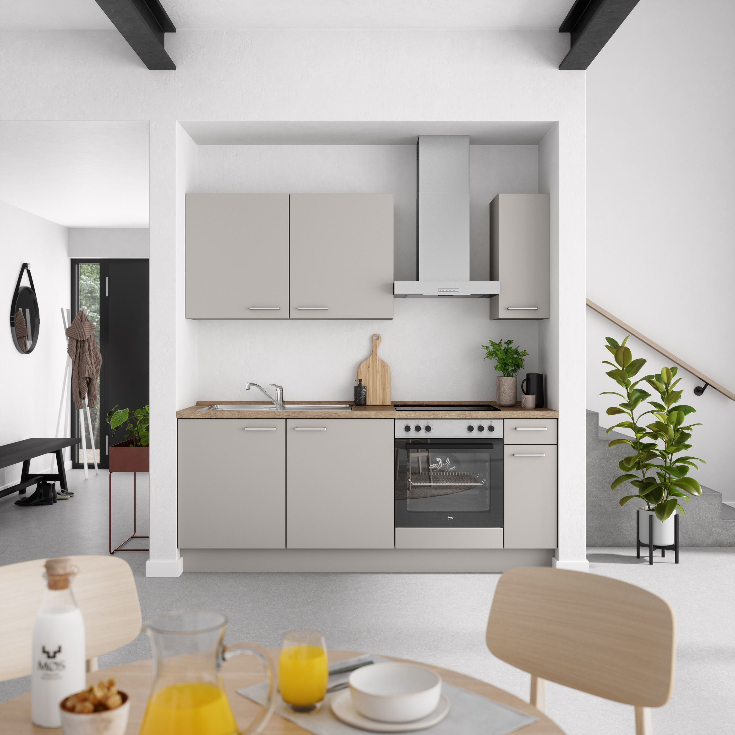 nobilia Küchenzeile ""Touch I"" vormontiert, Ausrichtung wählbar, Breite 21 günstig online kaufen