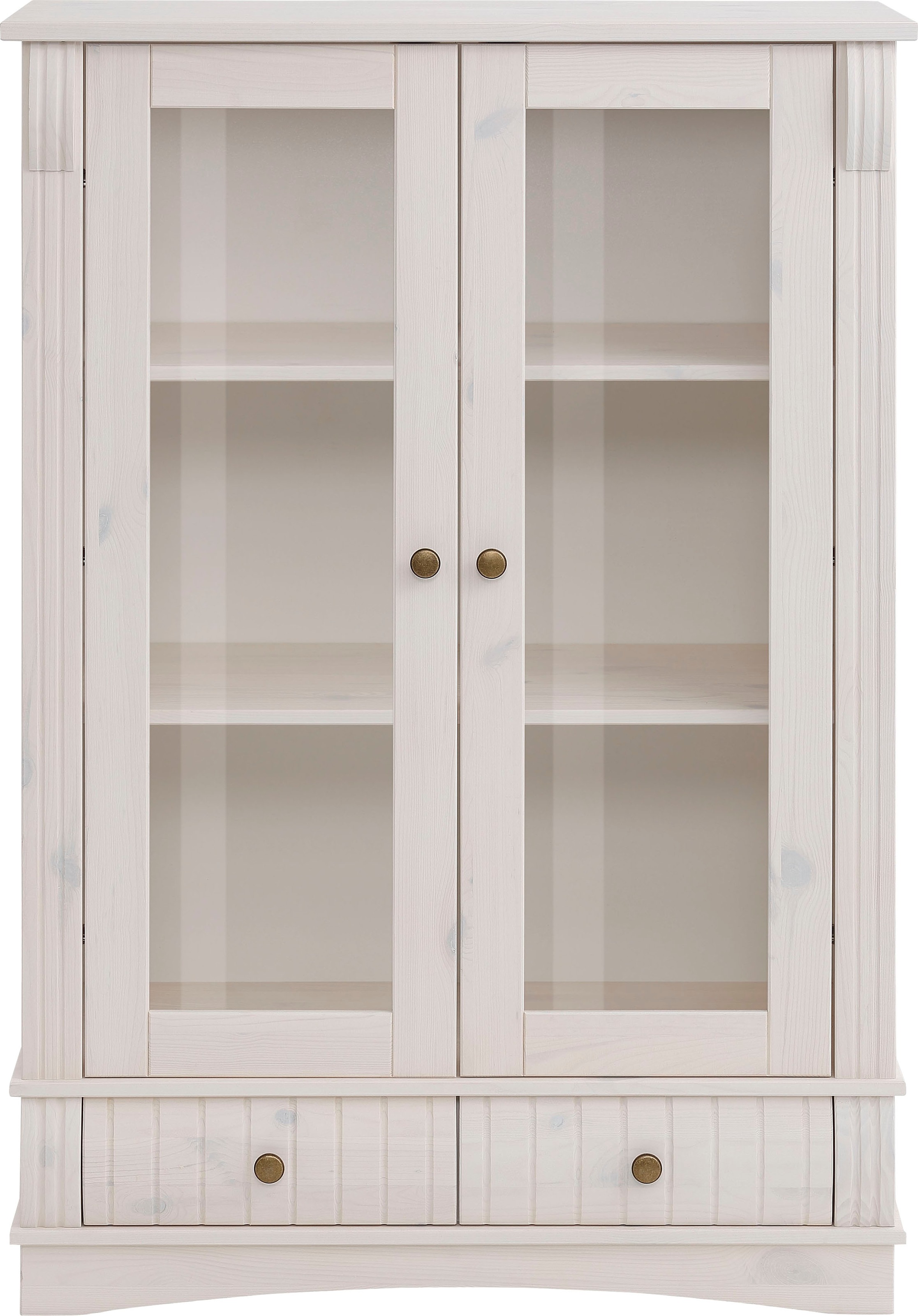 Home affaire Vitrine "Teresa", (Maße (B/T/H): ca. 84/40/120 cm), mit 2 Glas günstig online kaufen