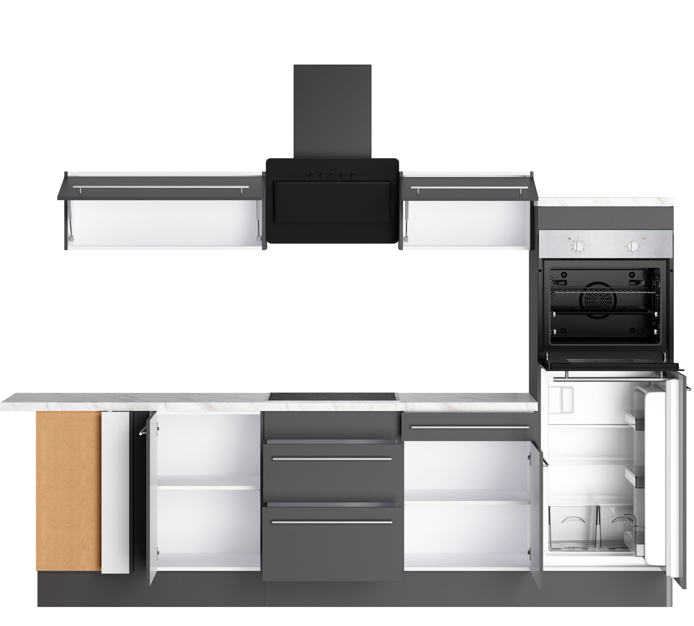 OPTIFIT Küche »Bern2«, Stellmaße 295 x 175 cm, wahlweise mit E-Geräten