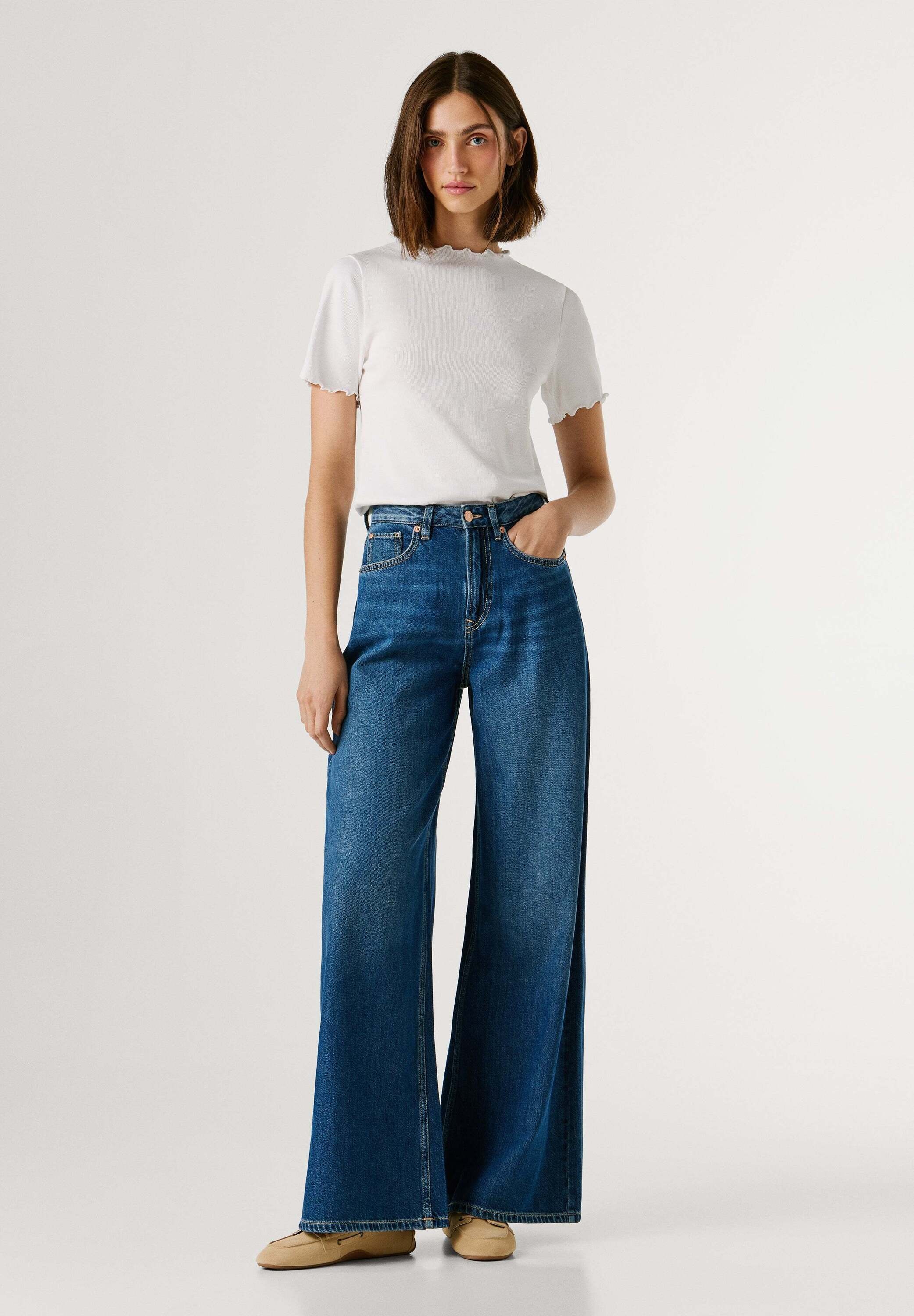 Pepe Jeans Loose-fit-Jeans »trousers WIDE LEG JEANS UHW JAIMY«