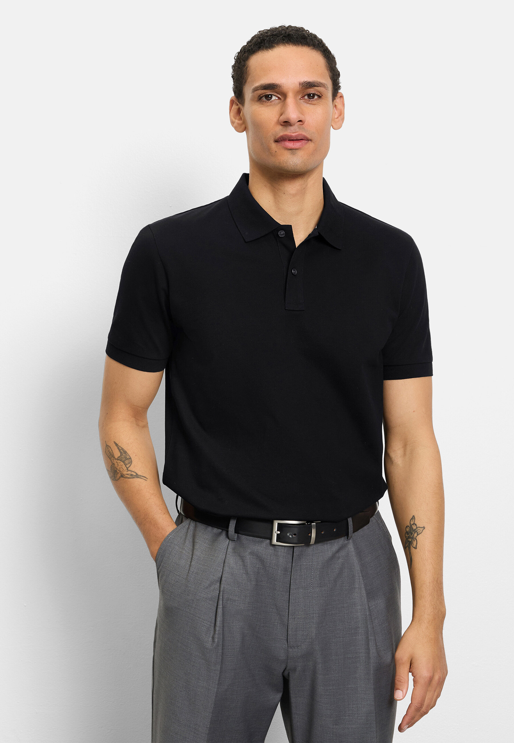 OLYMP Poloshirt "OLYMP Casual Wirk, Polo"