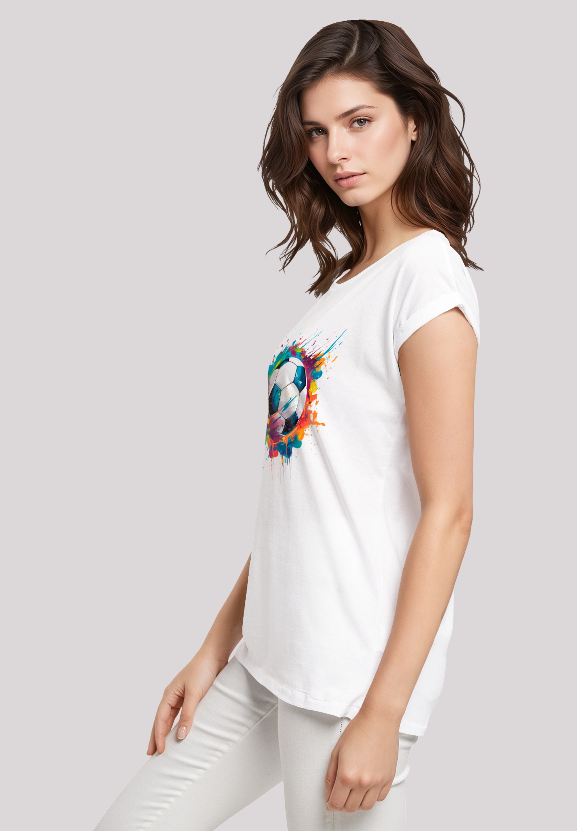 F4NT4STIC T-Shirt »Bunte Fußball Grafik«, Premium Qualität