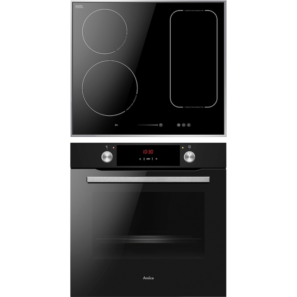 Amica Backofen-Set »BOXI 955 000 E«, BOXI 955 000 SM, mit 2-fach-Teleskopauszug