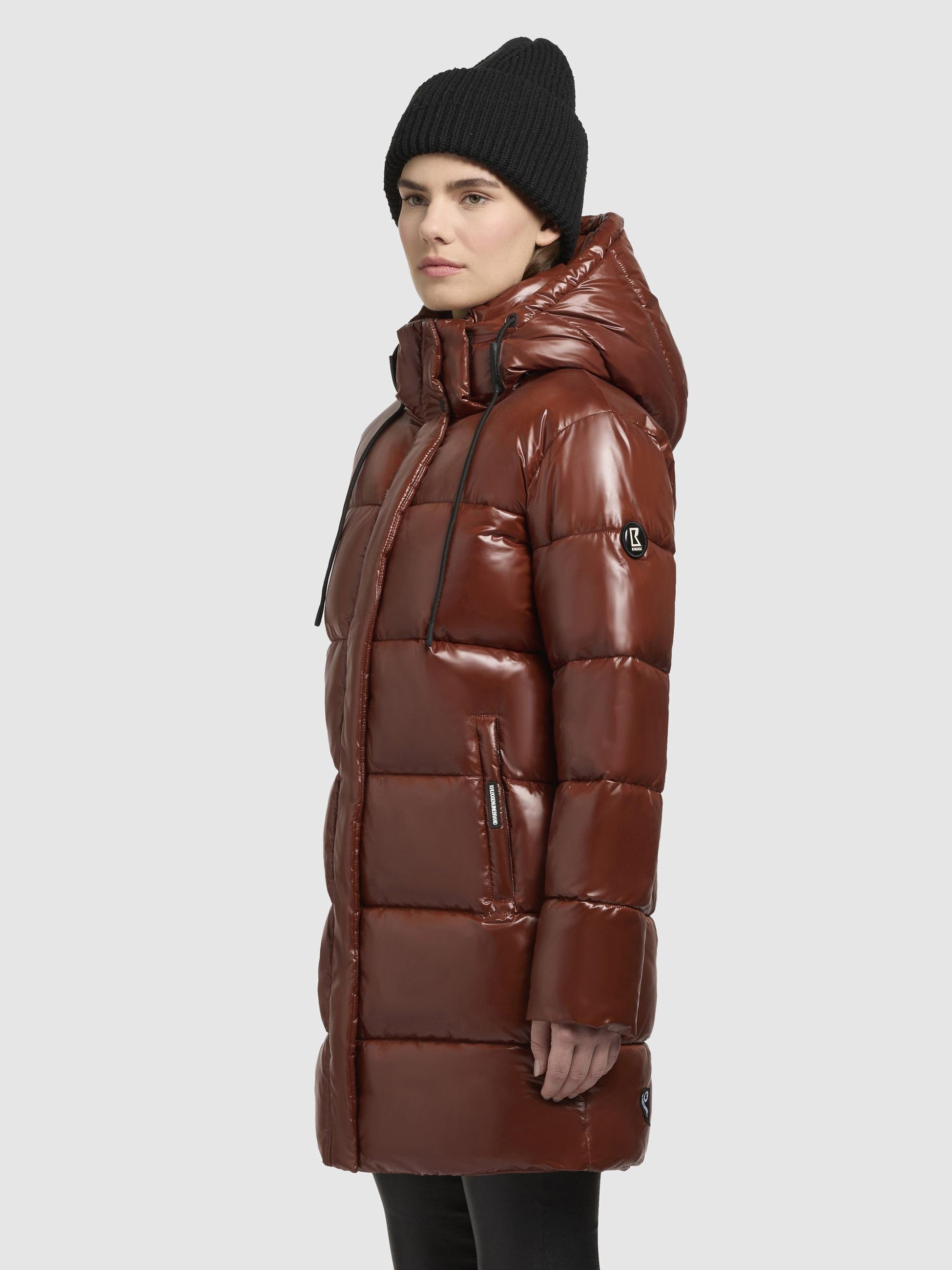 khujo Steppjacke »Jadet2-YM«, mit Kapuze, Schimmernder Winter Kurzmantel mit abnehmbarer Kapuze