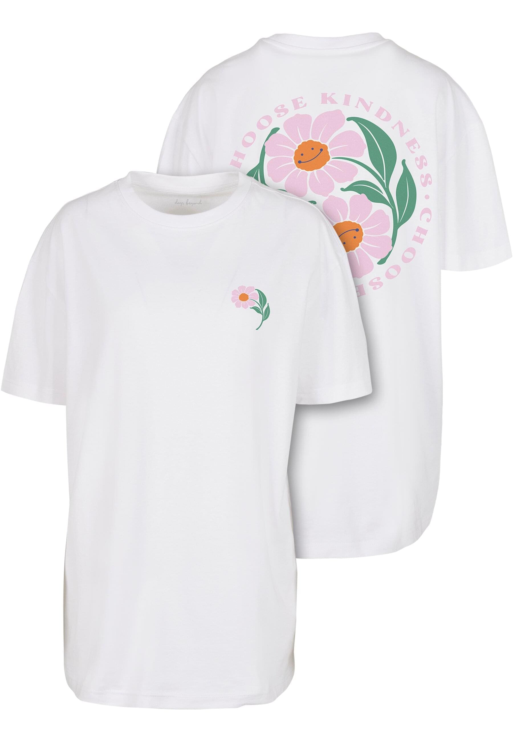 Miss Tee Kurzarmshirt "Miss Tee Damen Choose Kindness Oversize Boyfriend Te günstig online kaufen