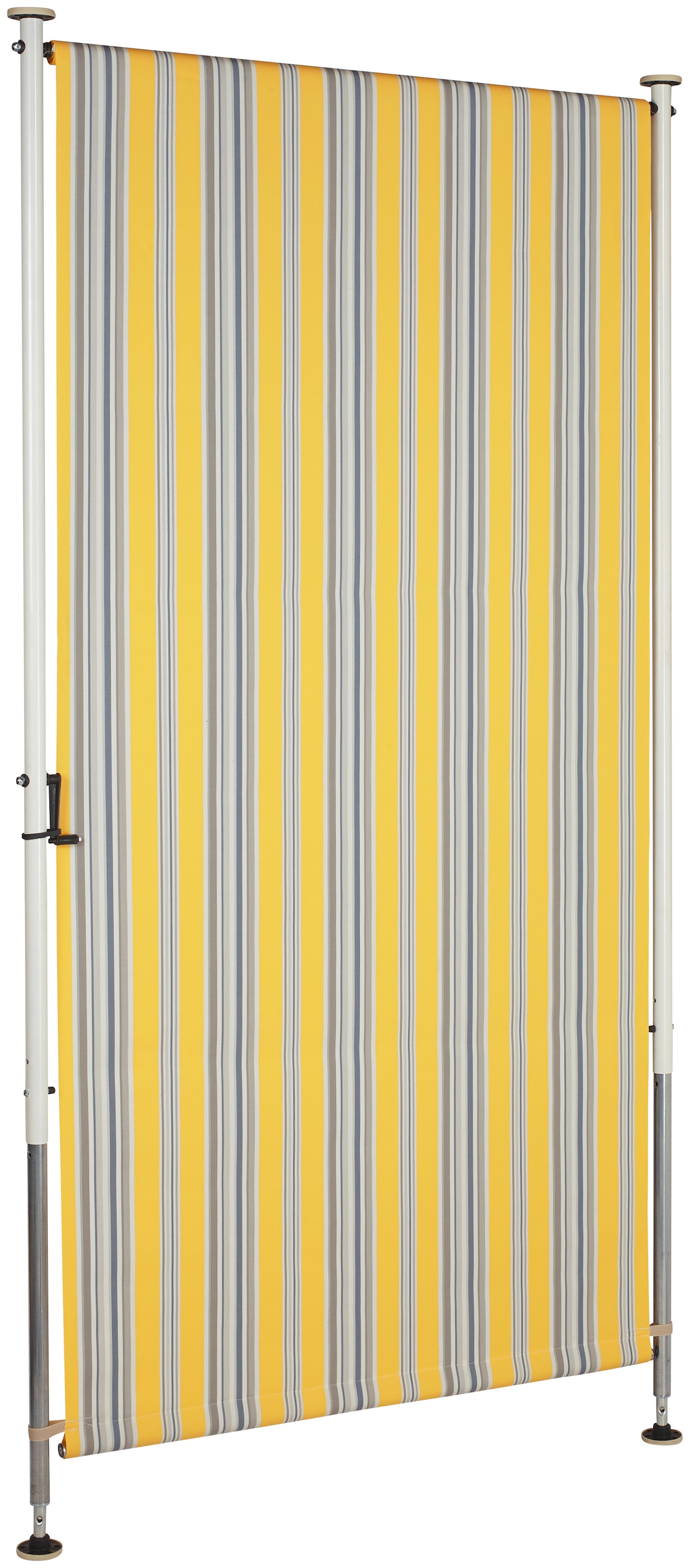 Angerer Freizeitmöbel Klemm-Senkrechtmarkise, gelb/grau, BxH: 150x225 cm