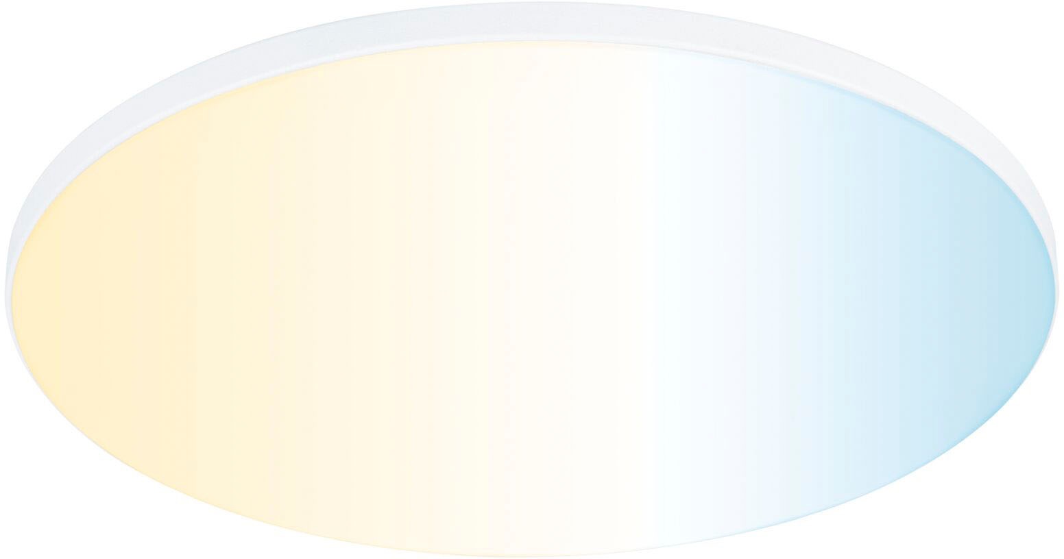 Paulmann LED Einbauleuchte »Veluna VariFit Edge IP44 rund 200mm 1400lm Tunable White Weiß dimmbar« 1 Stk. Tageslichtweiß LED Einbaupanel ZigBee, App steuerbar