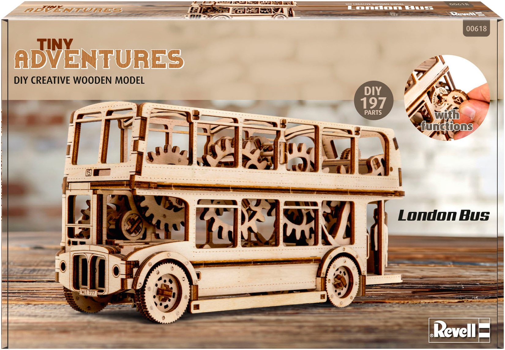 Revell® Modellbausatz »Revell Tiny Adventures, London Bus«, 1:40, Made in Europe