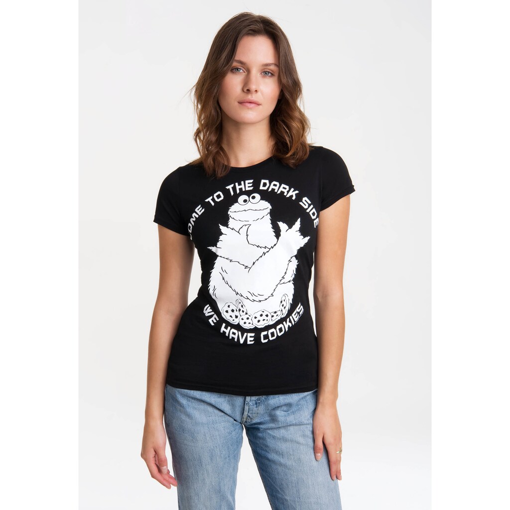 LOGOSHIRT T-Shirt »Sesamstrasse - Krümelmonster Dark Side«