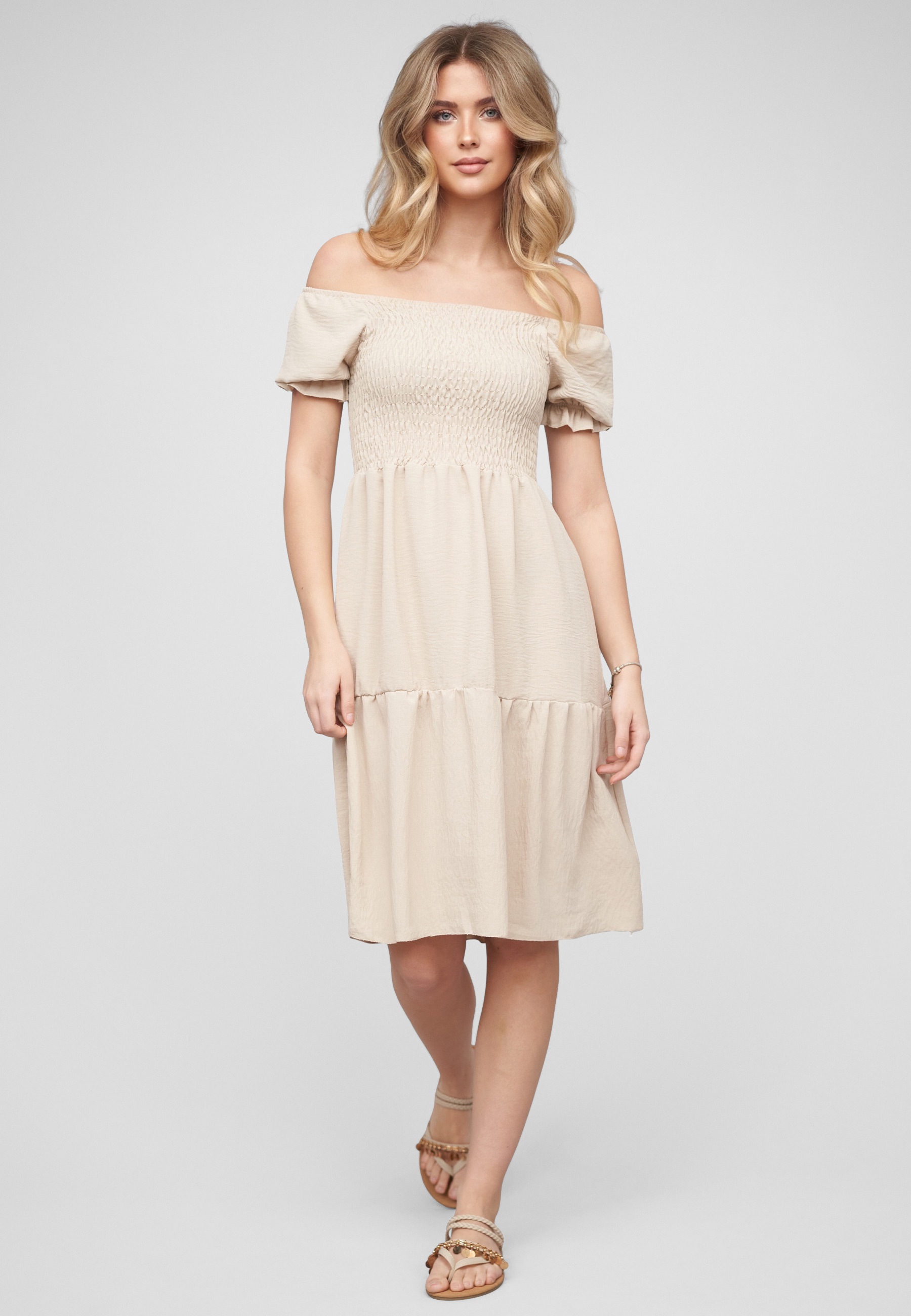 CLOUD 5IVE A-Linien-Kleid »CLOUD 5IVE Off Shoulder Dress« 1 tlg.