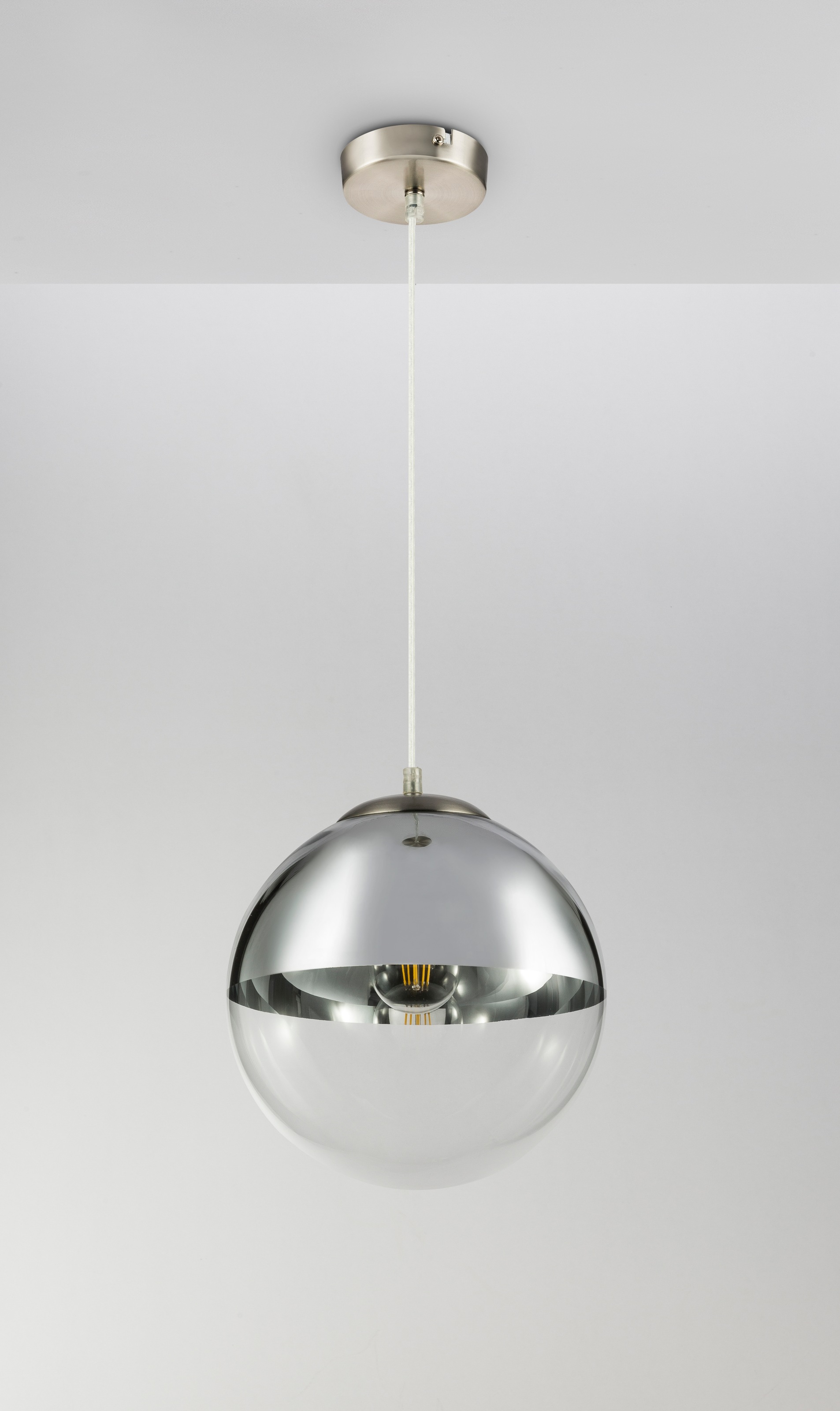 GLOBO LIGHTING Hängeleuchte »VARUS« E27 1 Stk. Hängeleuchte für Esszimmer & Wohnzimmer Nickel