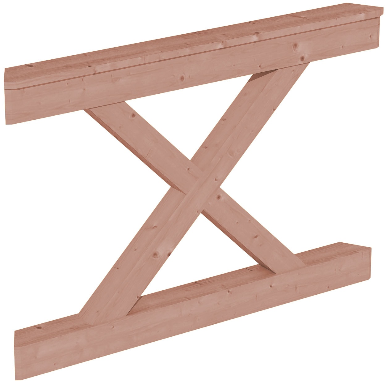 Skanholz Brüstungsgeländer "Andreaskreuz"