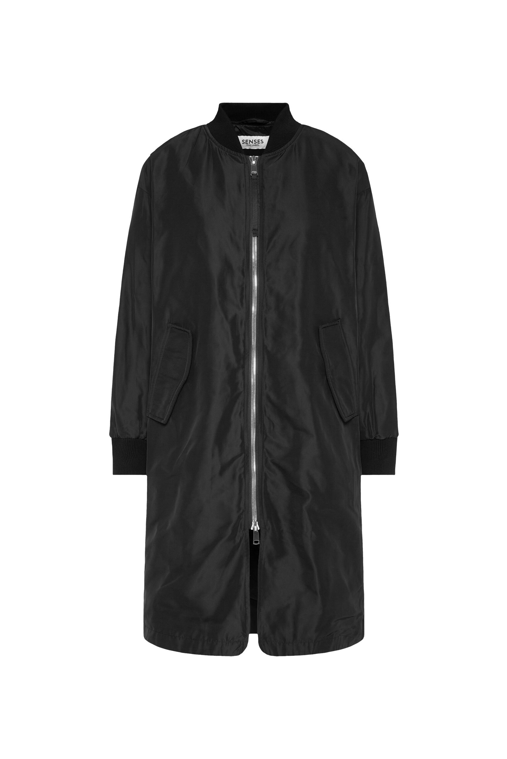 SENSES.THE LABEL Langjacke, ohne Kapuze, mit Two-Way-Zipper
