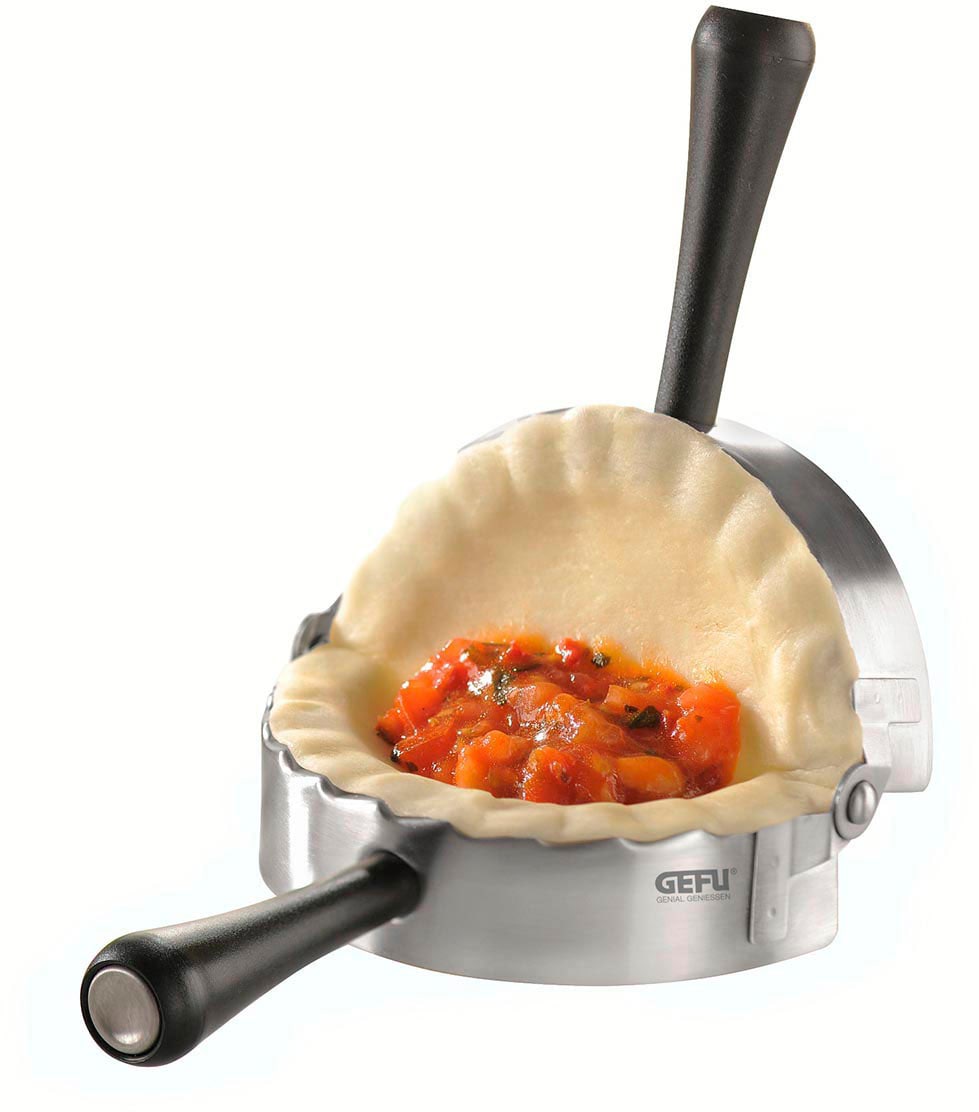 GEFU Ravioliform "RAVENNA", B/H/L: 11,4cm x 2,6cm x 23,1cm, silber, Küchenformen, perfekt runde Teigtaschen