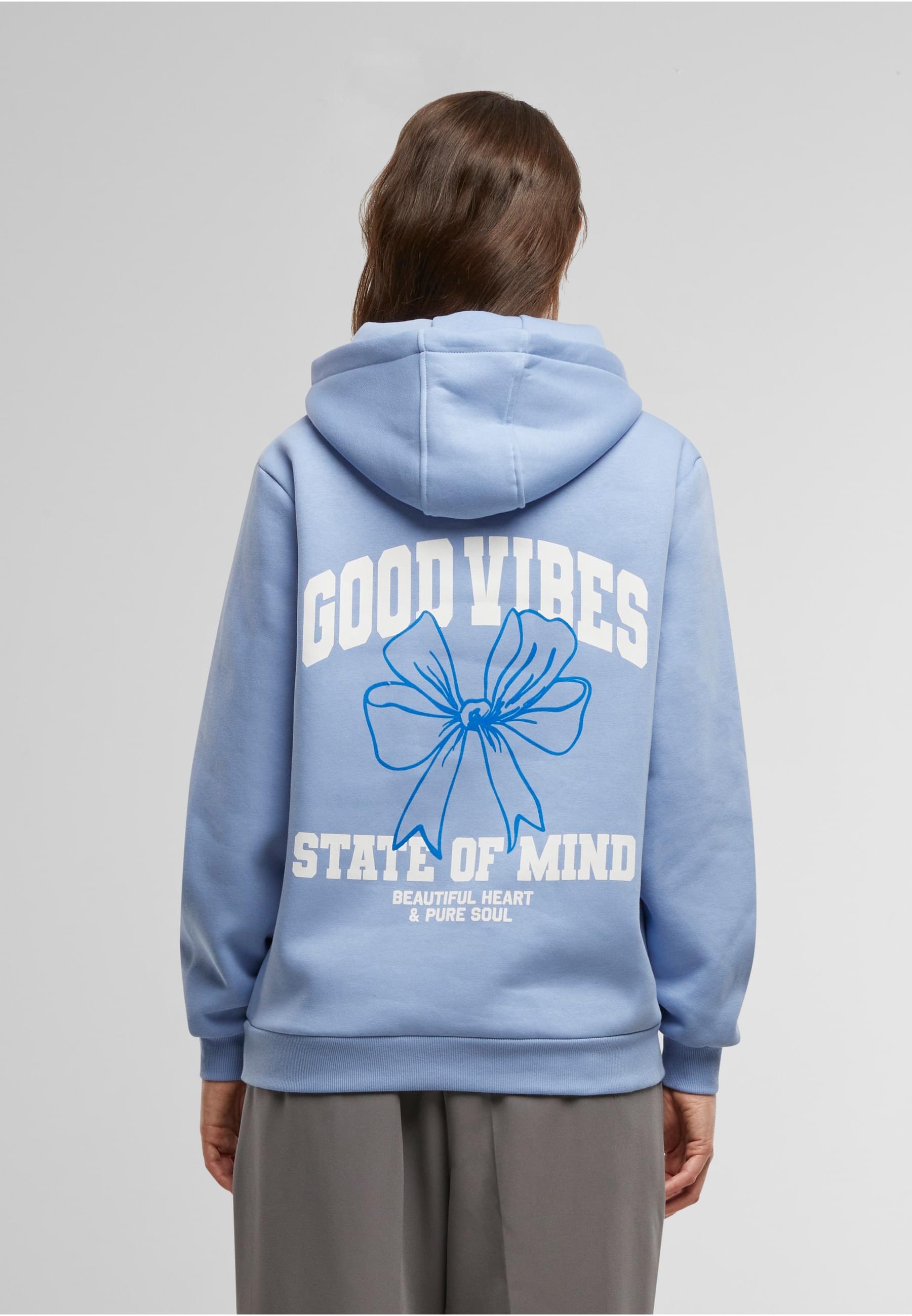 Miss Tee Kapuzenpullover »Miss Tee Good Vibes Bow Ladies Fluffy Hoody«, (1 tlg.)
