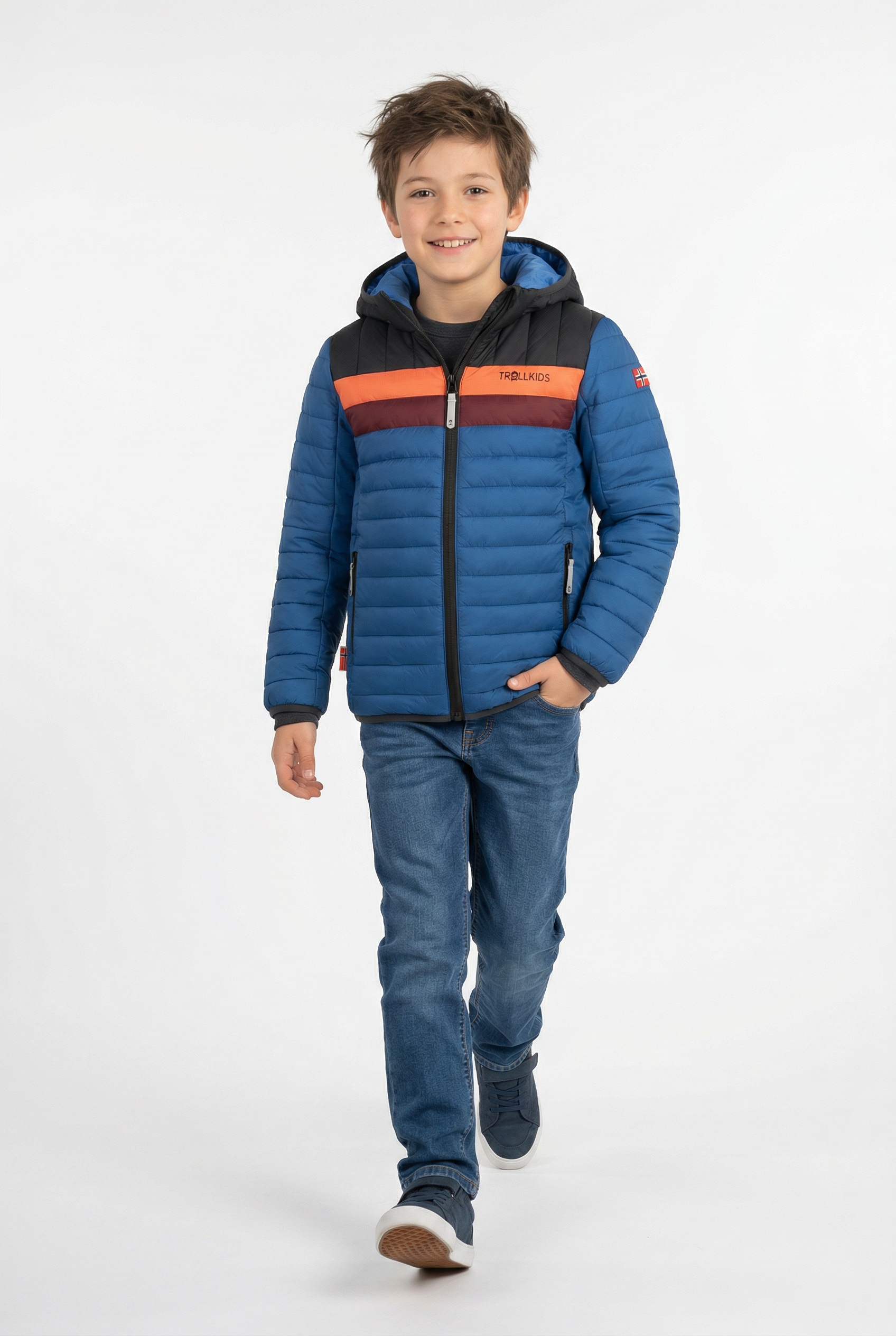 TROLLKIDS Outdoorjacke »KIDS EIKEFJORD JACKET« Übergangsjacke
