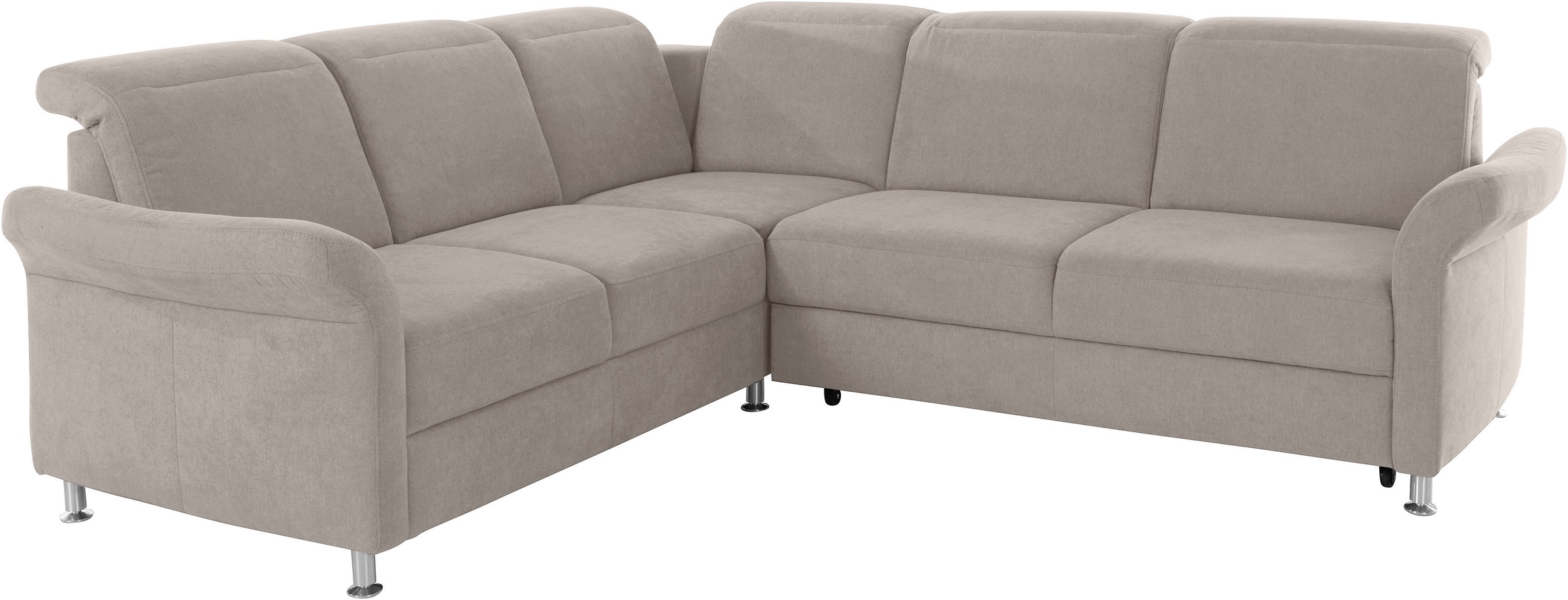 sit&more Ecksofa »Darwin L-Form«, inklusive Federkern, wahlweise mit Kopfteilverstellung, Bettfunktion