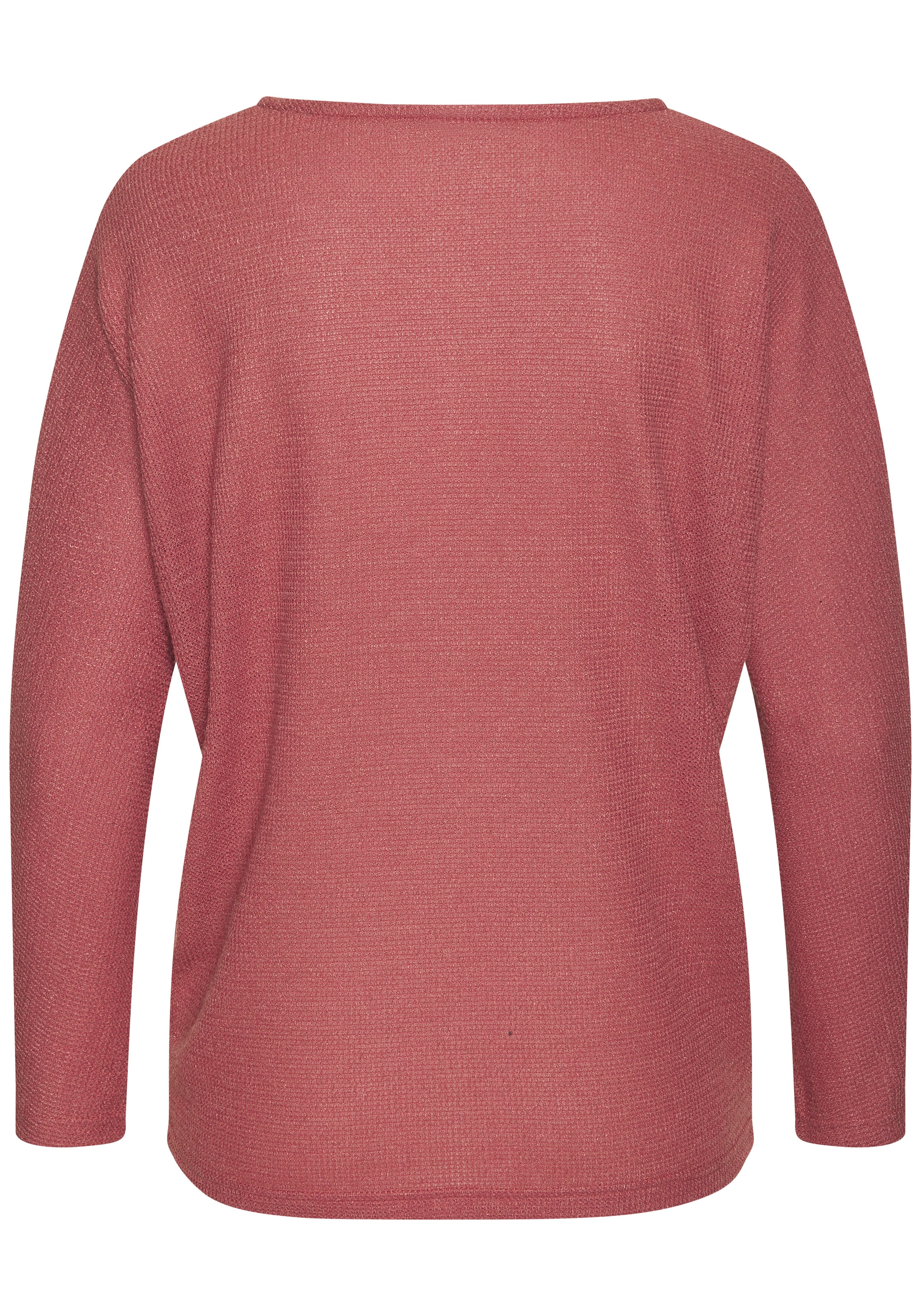 Vivance Langarmshirt »aus flauschigem Strick«, aus bügelfreier Qualität