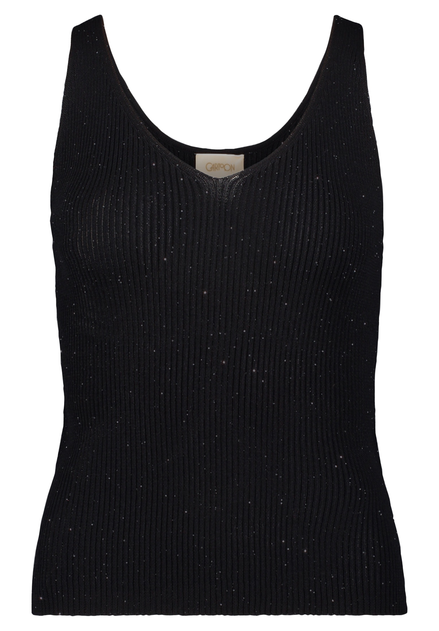 Cartoon Trägertop "Damen Strick-Top im Glitzer-Look" günstig online kaufen