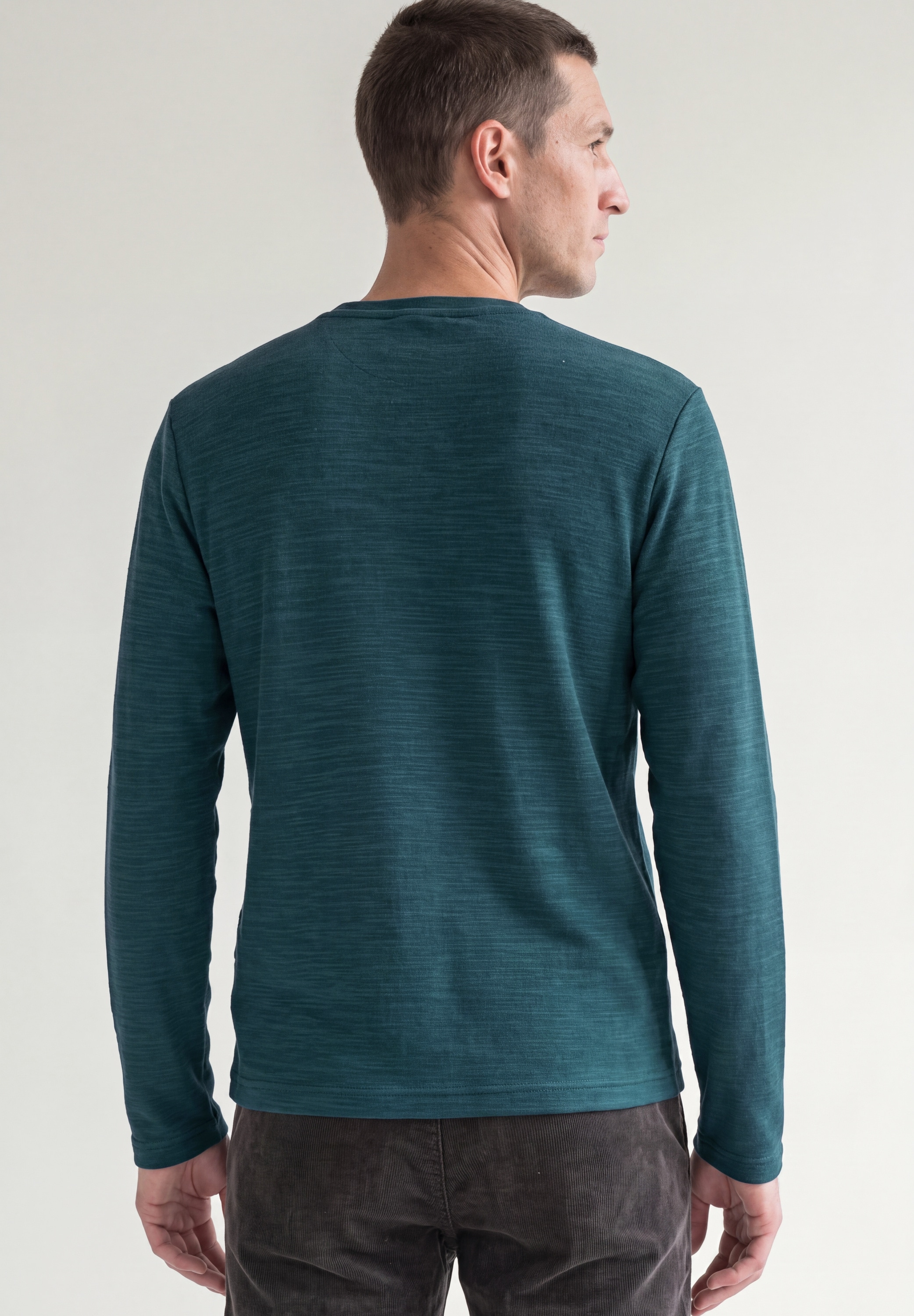 STREET ONE MEN Langarmshirt im soften Baumwoll-Mix