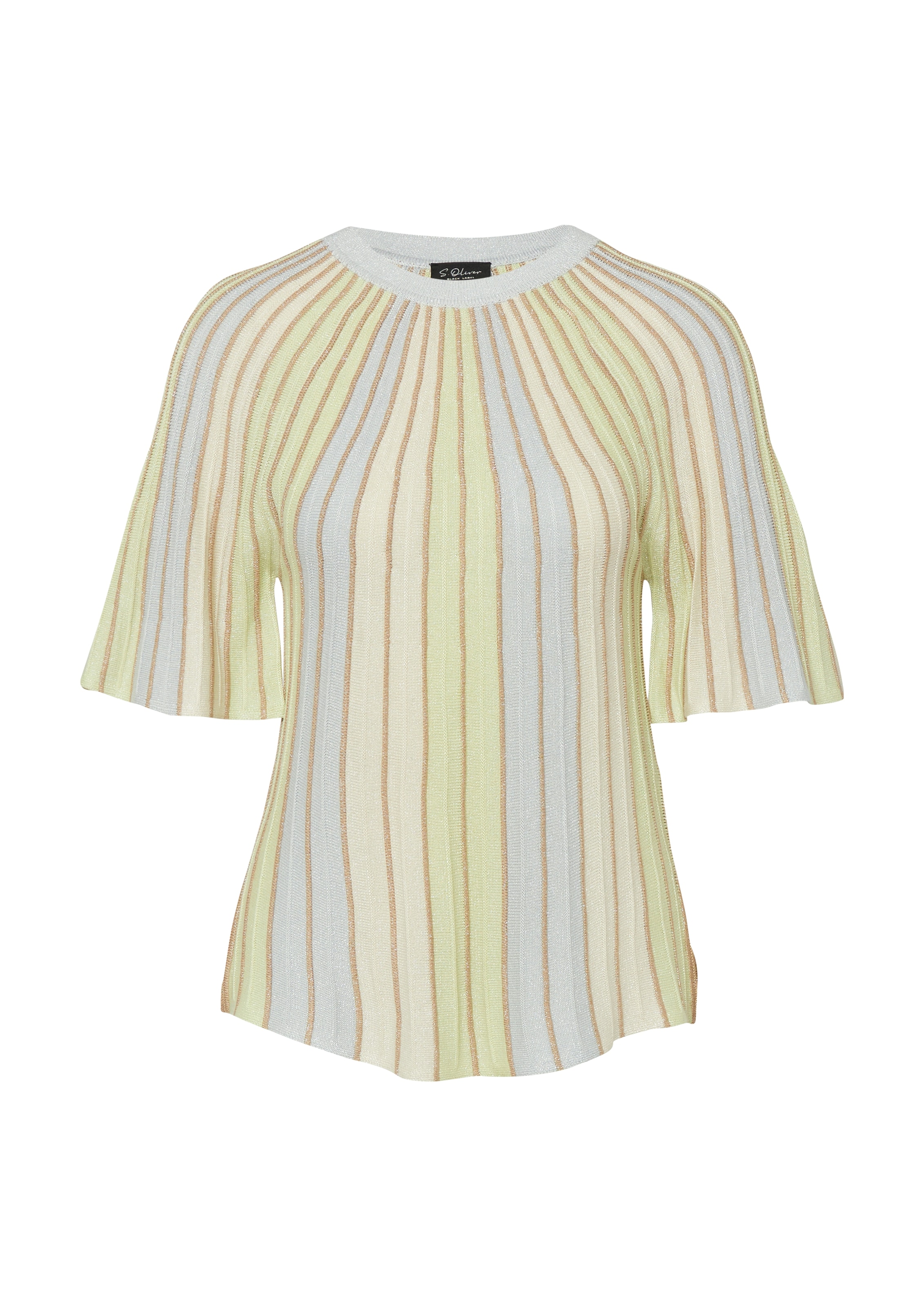 s.Oliver BLACK LABEL Strickpullover mit Metallisiertem Garn