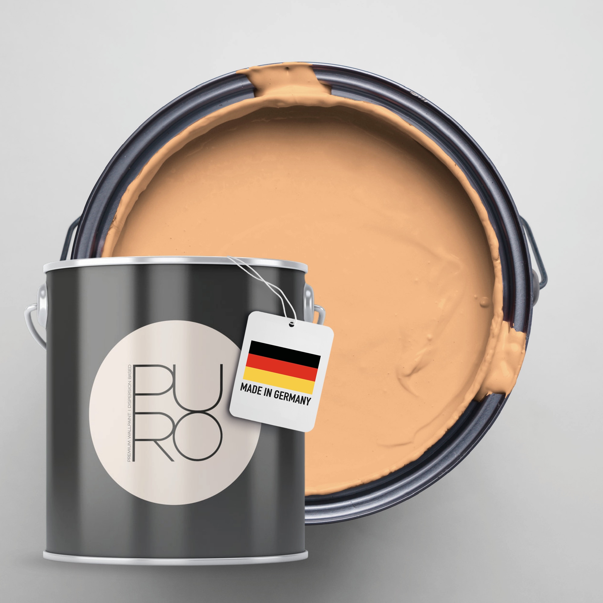 A.S. Création "Premium Innenwandfarbe PURO Tuchmatt diverse apricot" ideal für Wohnzimmer, Schlafzimmer, Flur und Küche, Farbwelt Apricot